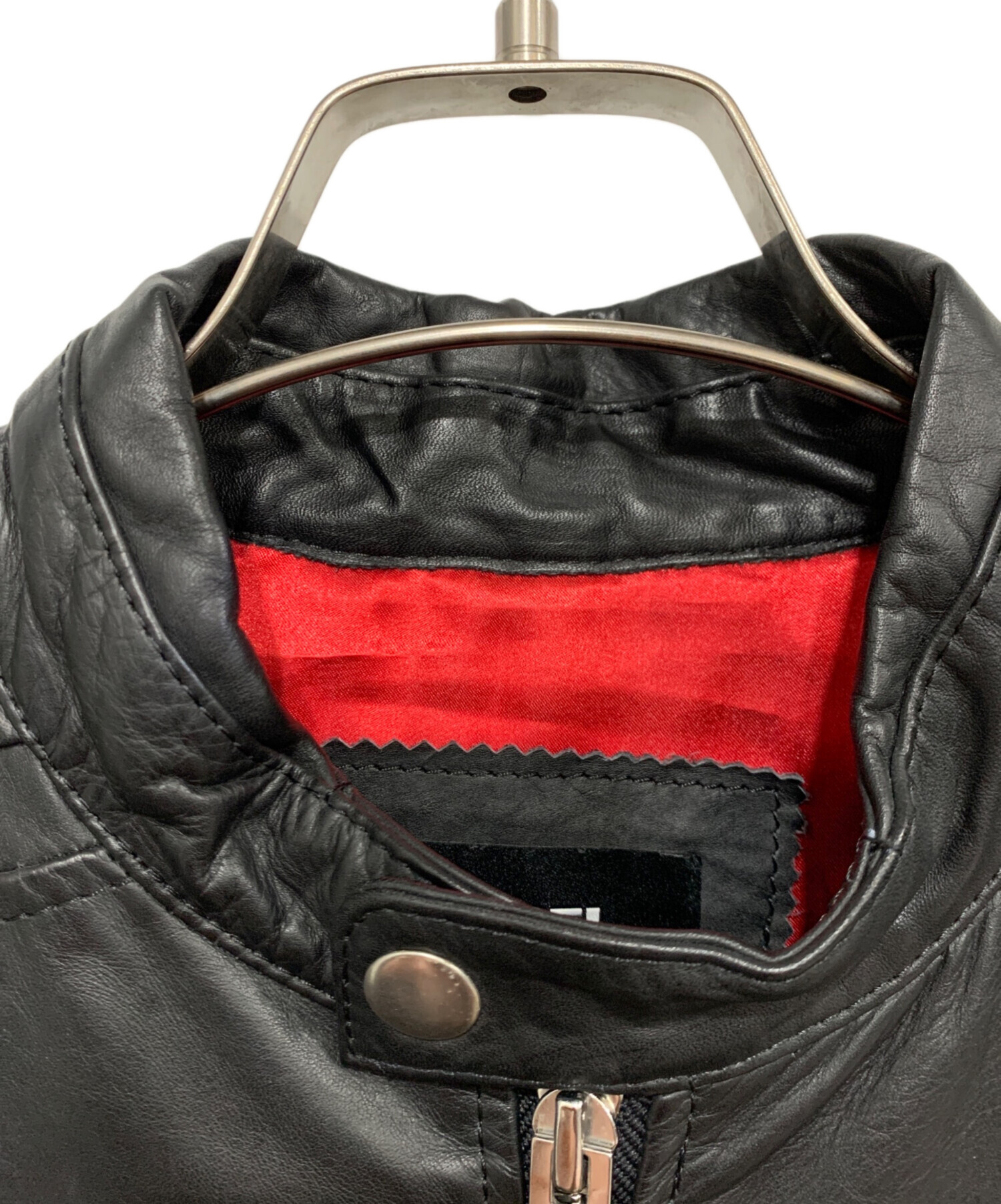 中古・古着通販】DIESEL (ディーゼル) ライダースジャケット ブラック