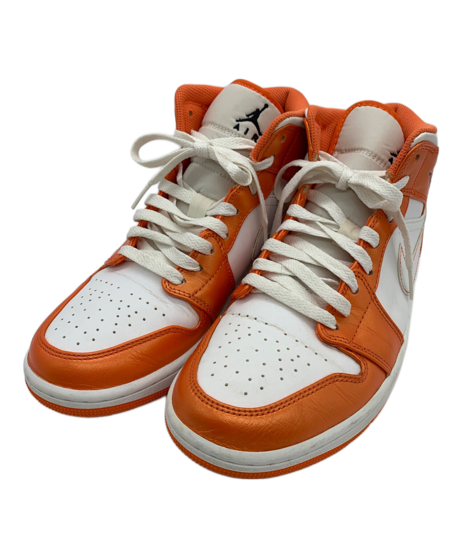 中古・古着通販】NIKE (ナイキ) ハイカットスニーカー オレンジ