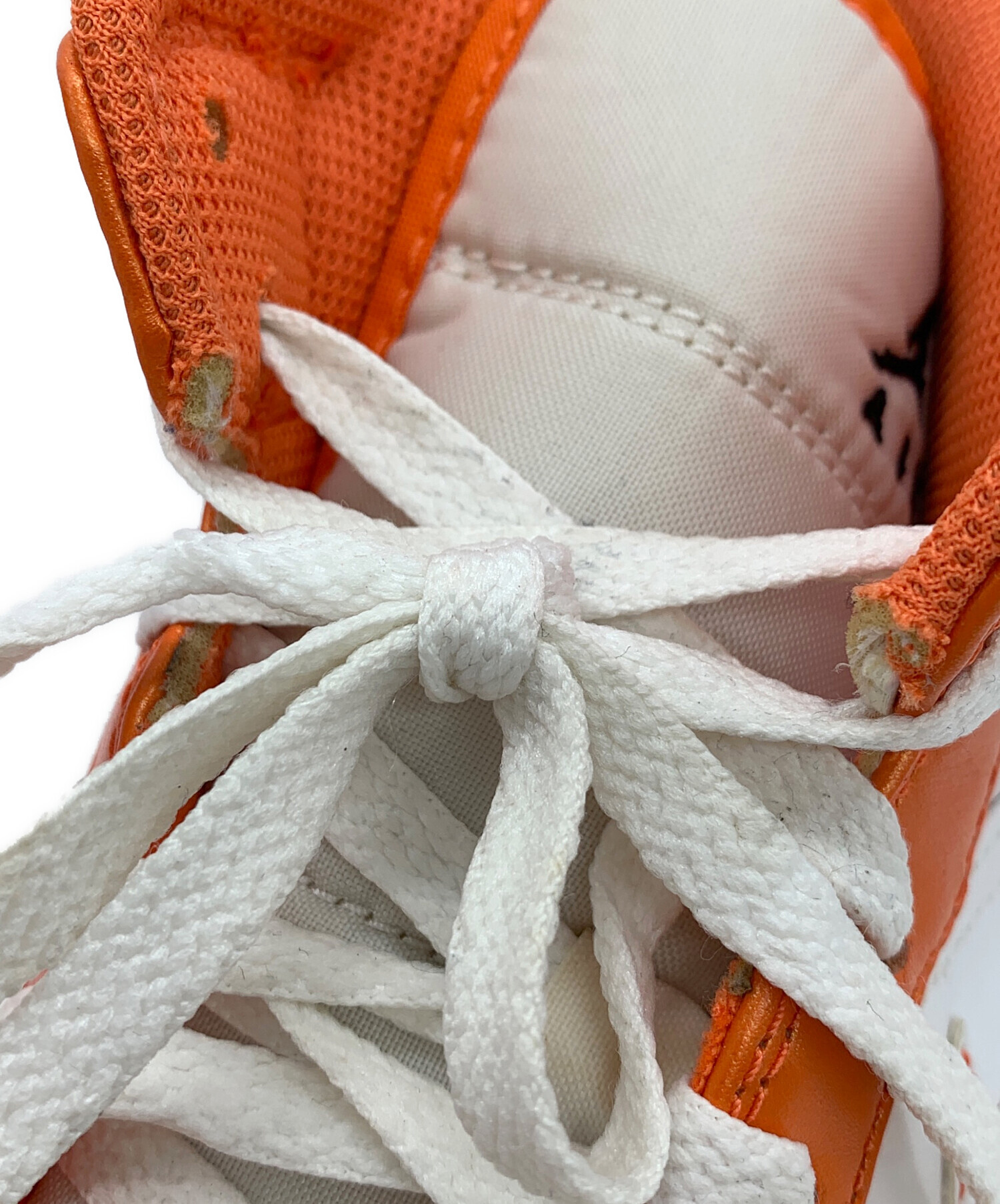 中古・古着通販】NIKE (ナイキ) ハイカットスニーカー オレンジ