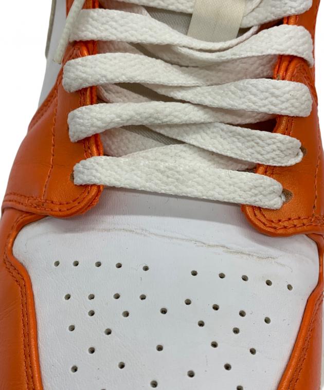 中古・古着通販】NIKE (ナイキ) ハイカットスニーカー オレンジ