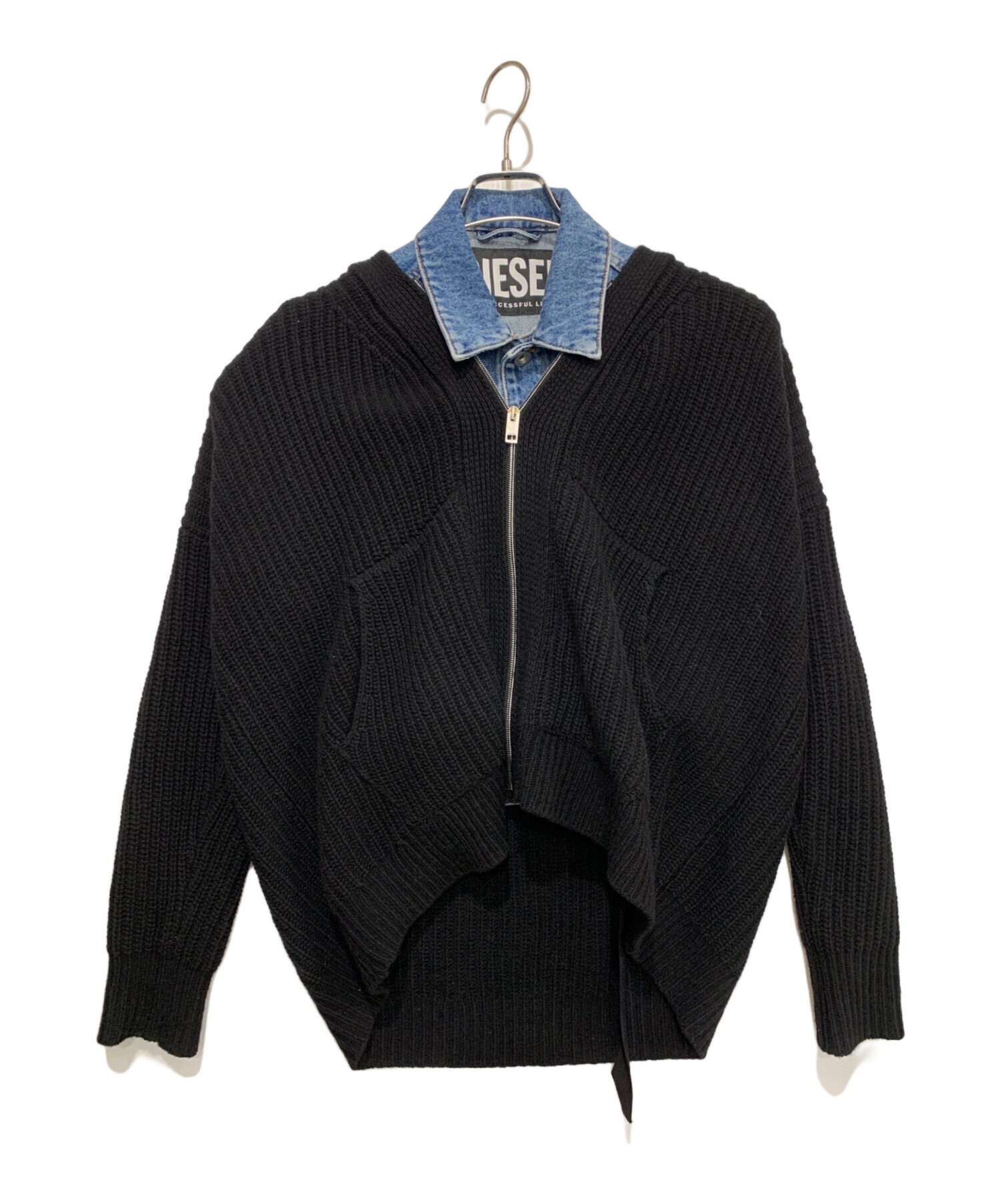 中古・古着通販】DIESEL (ディーゼル) ニットドッキングジャケット 