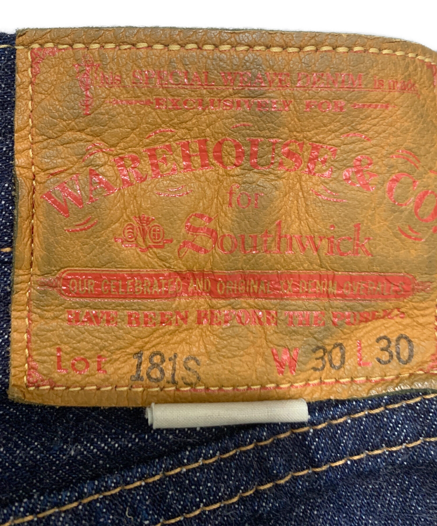 【値下げ】WAREHOUSE デニム W30 中古・古着通販】WAREHOUSE (ウエアハウス) デニムパンツ インディゴ