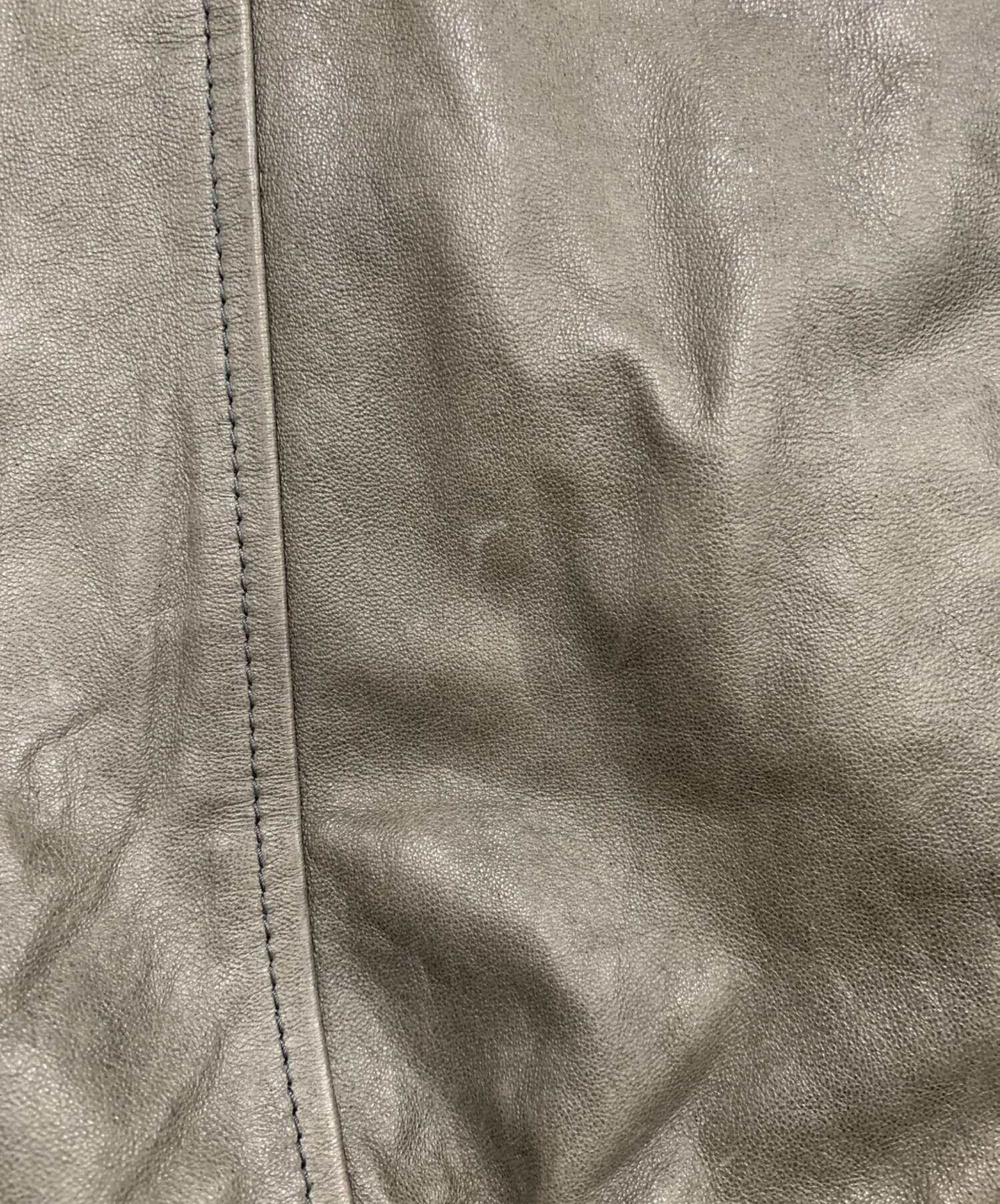 中古・古着通販】DIESEL (ディーゼル) ラムレザージャケット ブラック