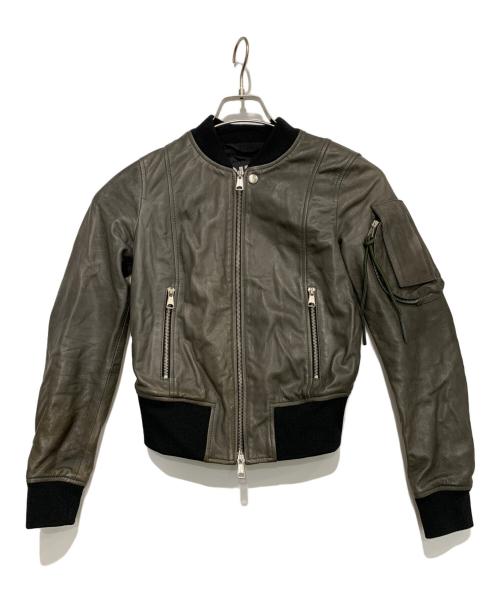 中古・古着通販】DIESEL (ディーゼル) ラムレザージャケット ブラック