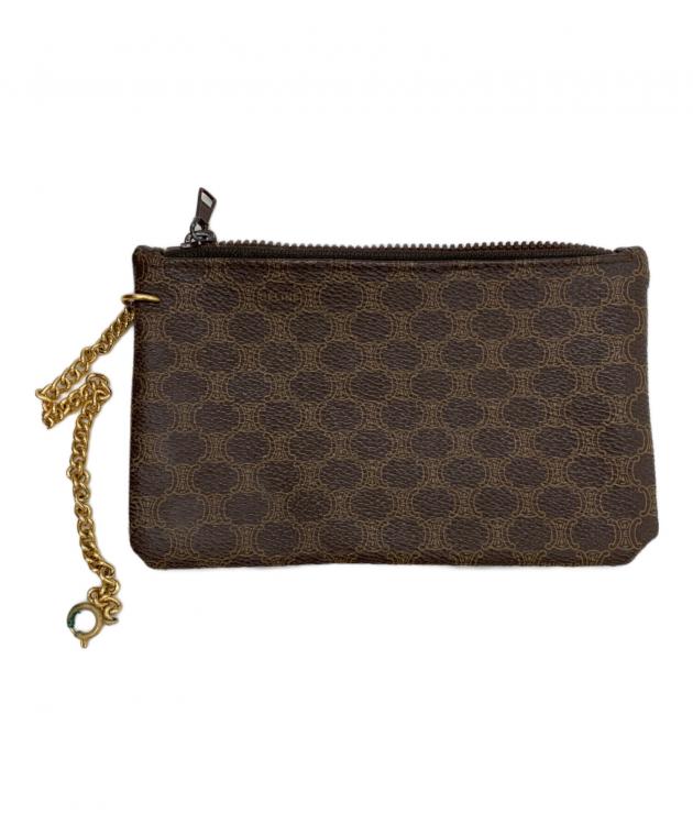 中古・古着通販】CELINE (セリーヌ) 巾着ショルダーバッグ ブラウン