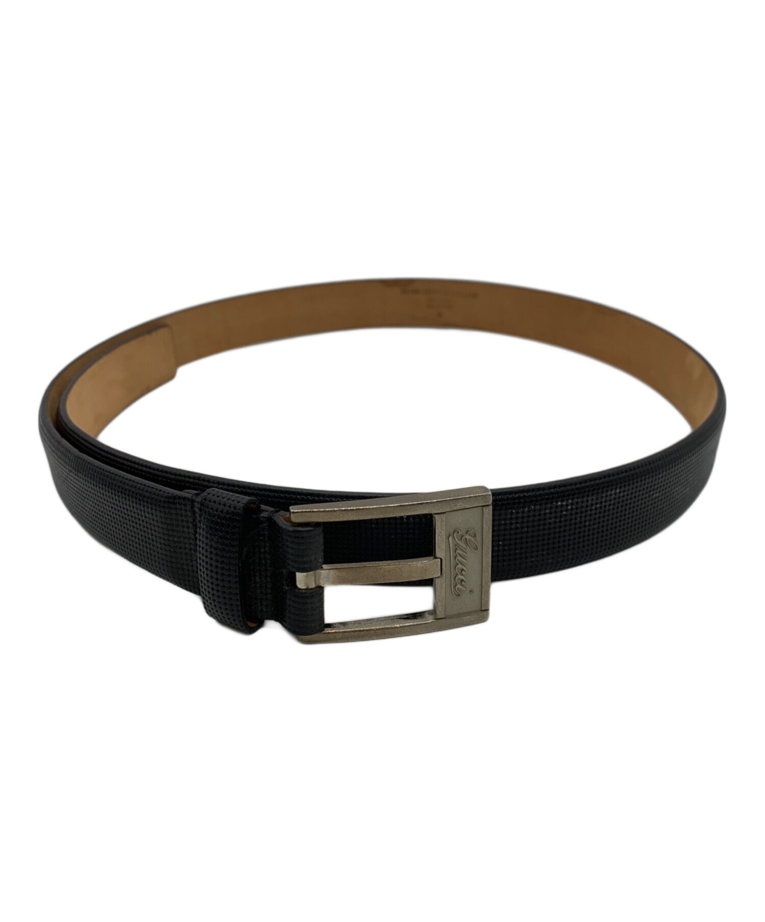 中古・古着通販】GUCCI (グッチ) レザーベルト ブラック｜ブランド