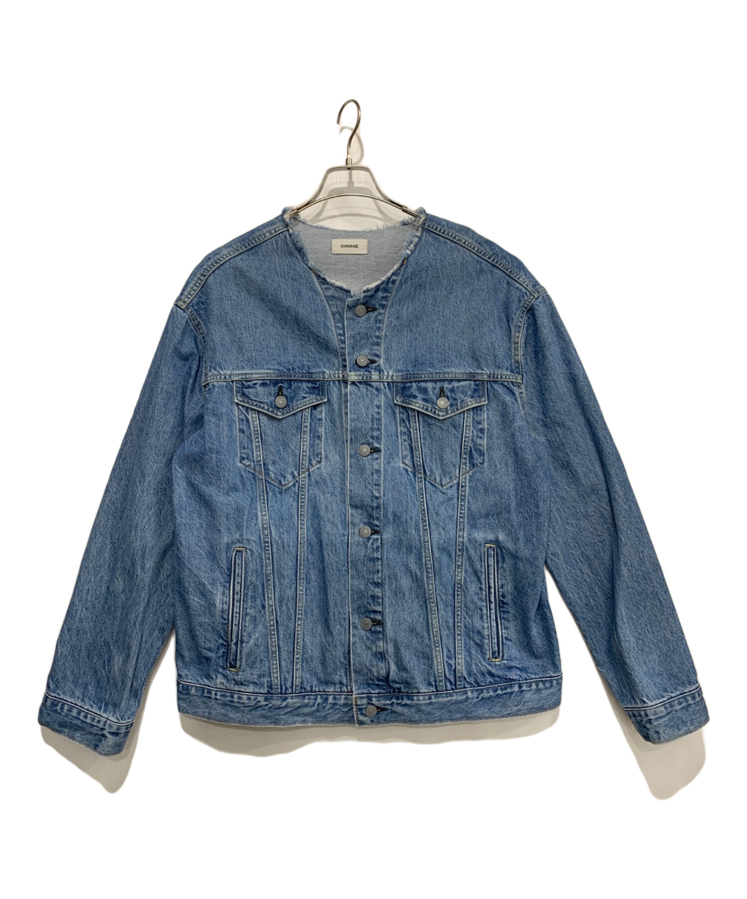 中古・古着通販】SINME (シンメ) デニムジャケット インディゴ サイズ 
