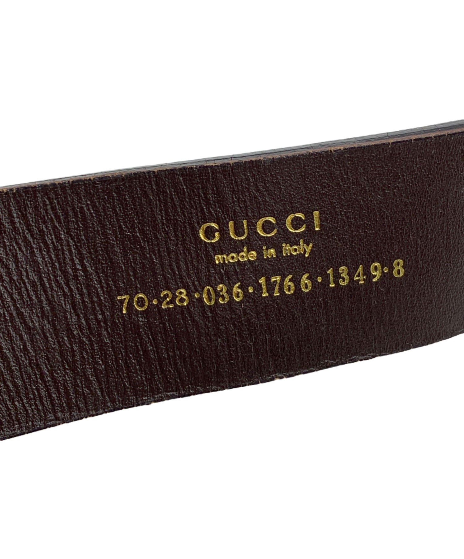 中古・古着通販】GUCCI (グッチ) レザーベルト ブラウン｜ブランド