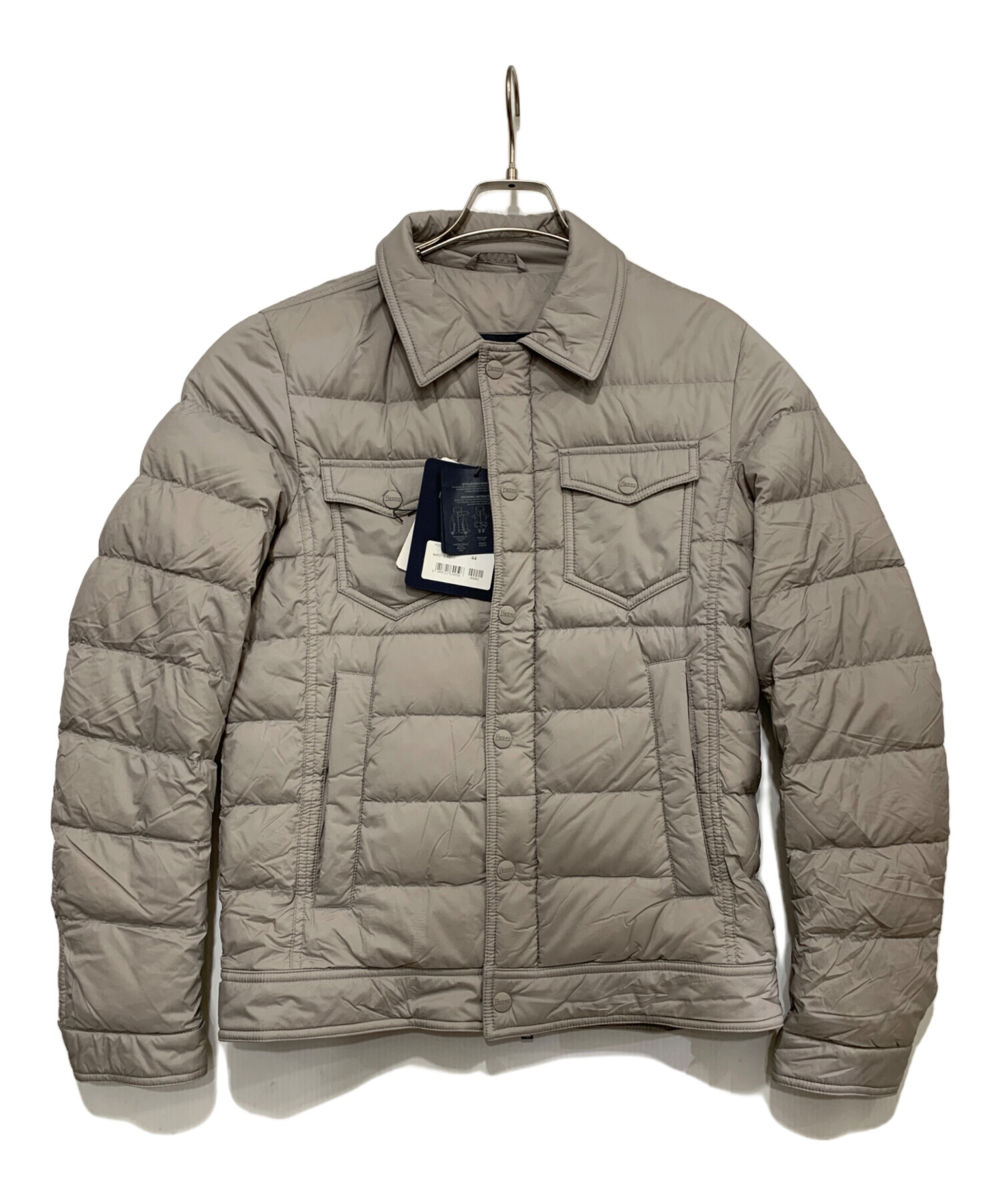 中古・古着通販】HERNO (ヘルノ) ダウンジャケット グレー サイズ:44