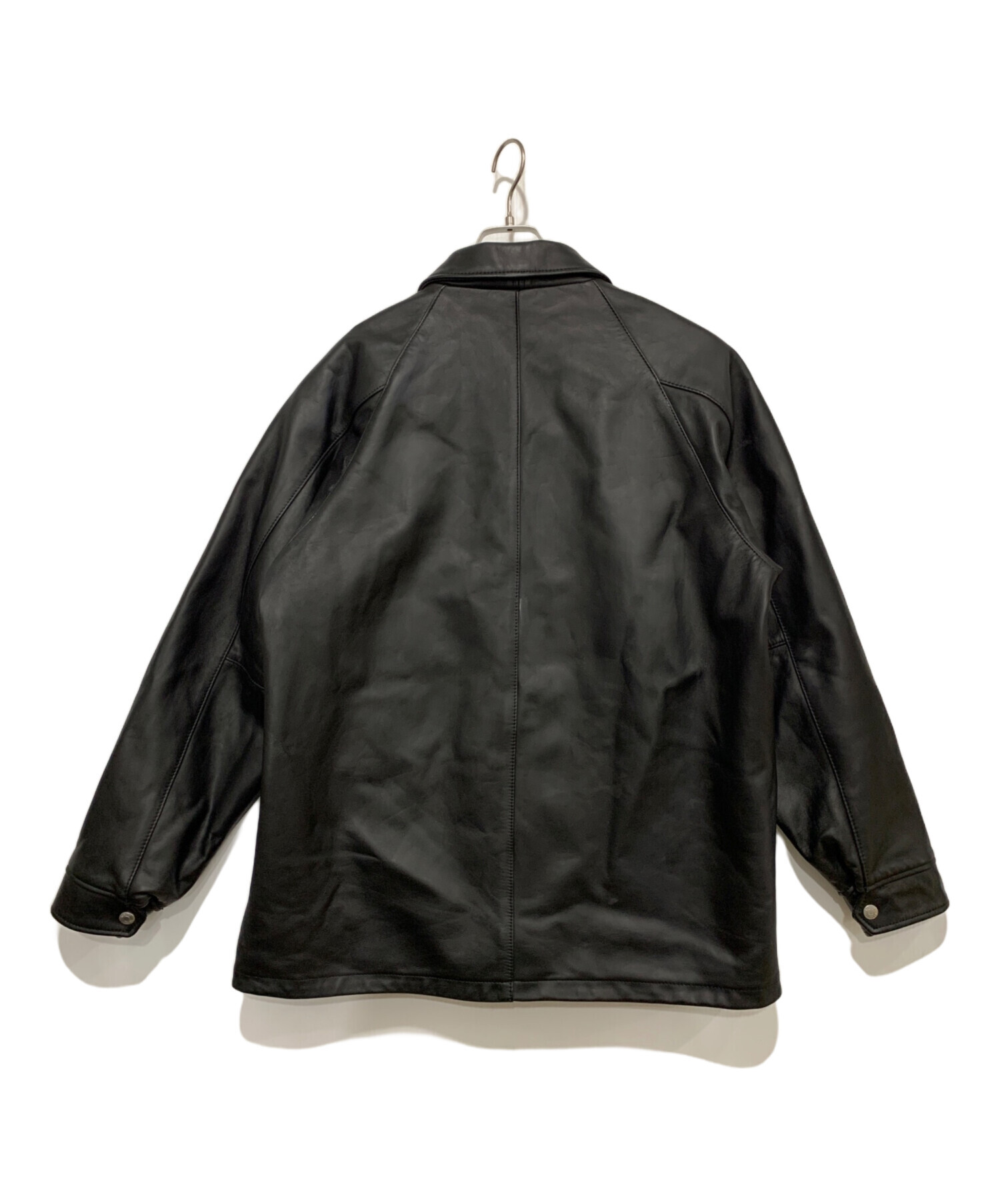 未使用級 Schott BROS ラムレザー ジャケット 黒 中古・古着通販】Schott (ショット) ラムレザージャケット ブラック