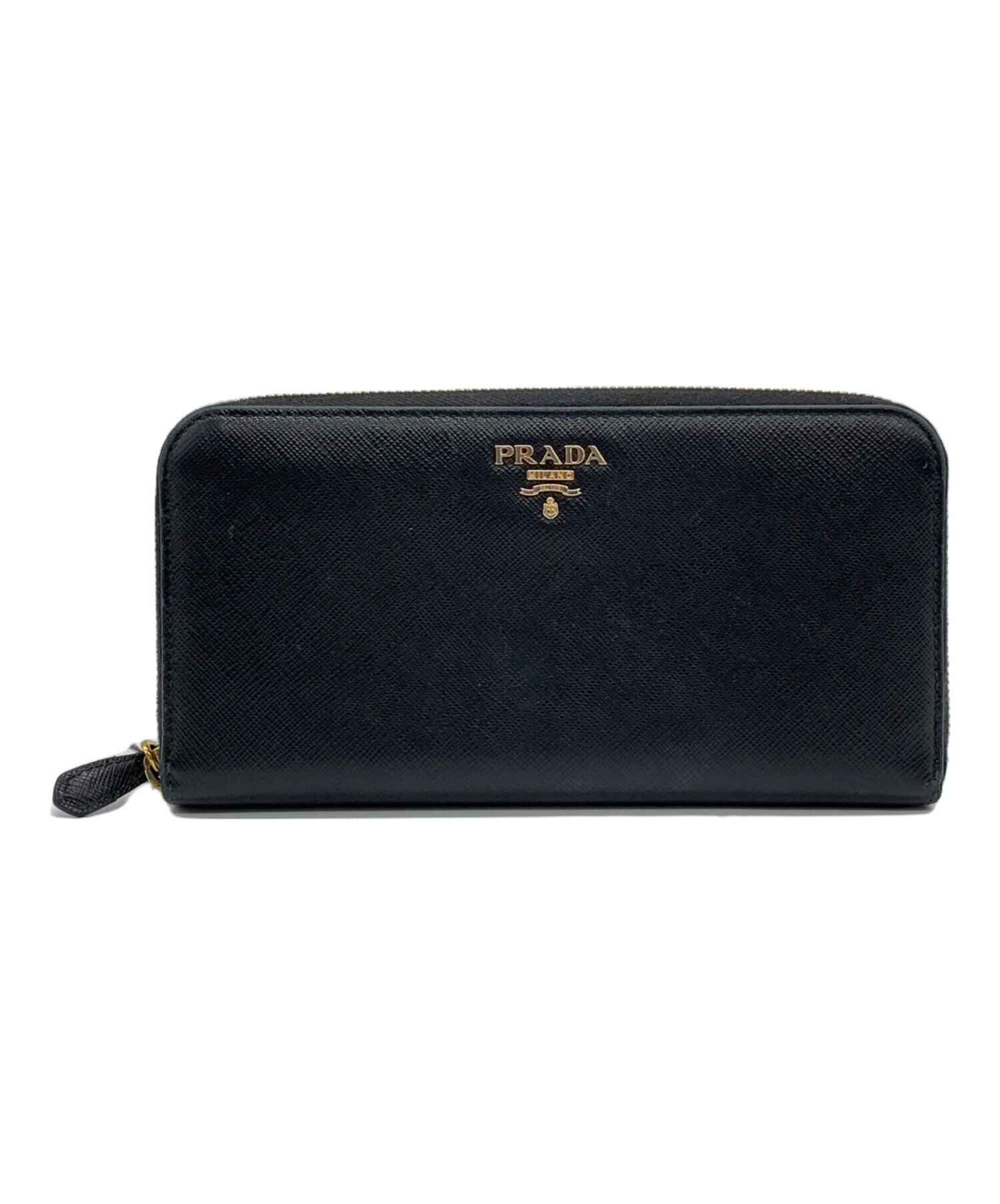 正規品❤️極美品⭐️プラダ長財布 PRADA 男女　ラウンドファスナー　財布　黒 中古・古着通販】PRADA (プラダ) ラウンドファスナー長財布 ブラック