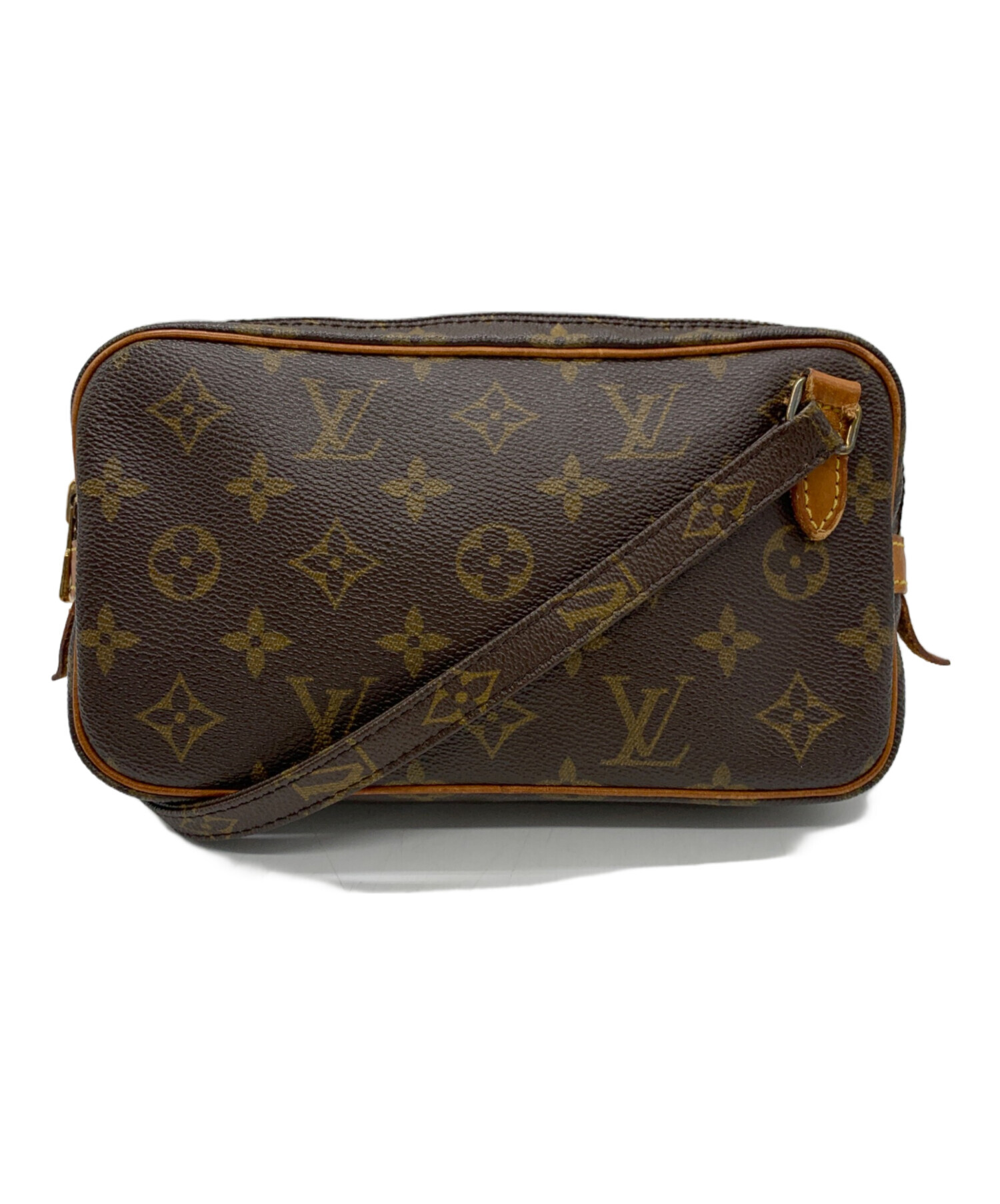 Louis Vuitton ブラウンポーチ ショルダー付き 中古・古着通販】LOUIS VUITTON (ルイ ヴィトン) ショルダーポーチ