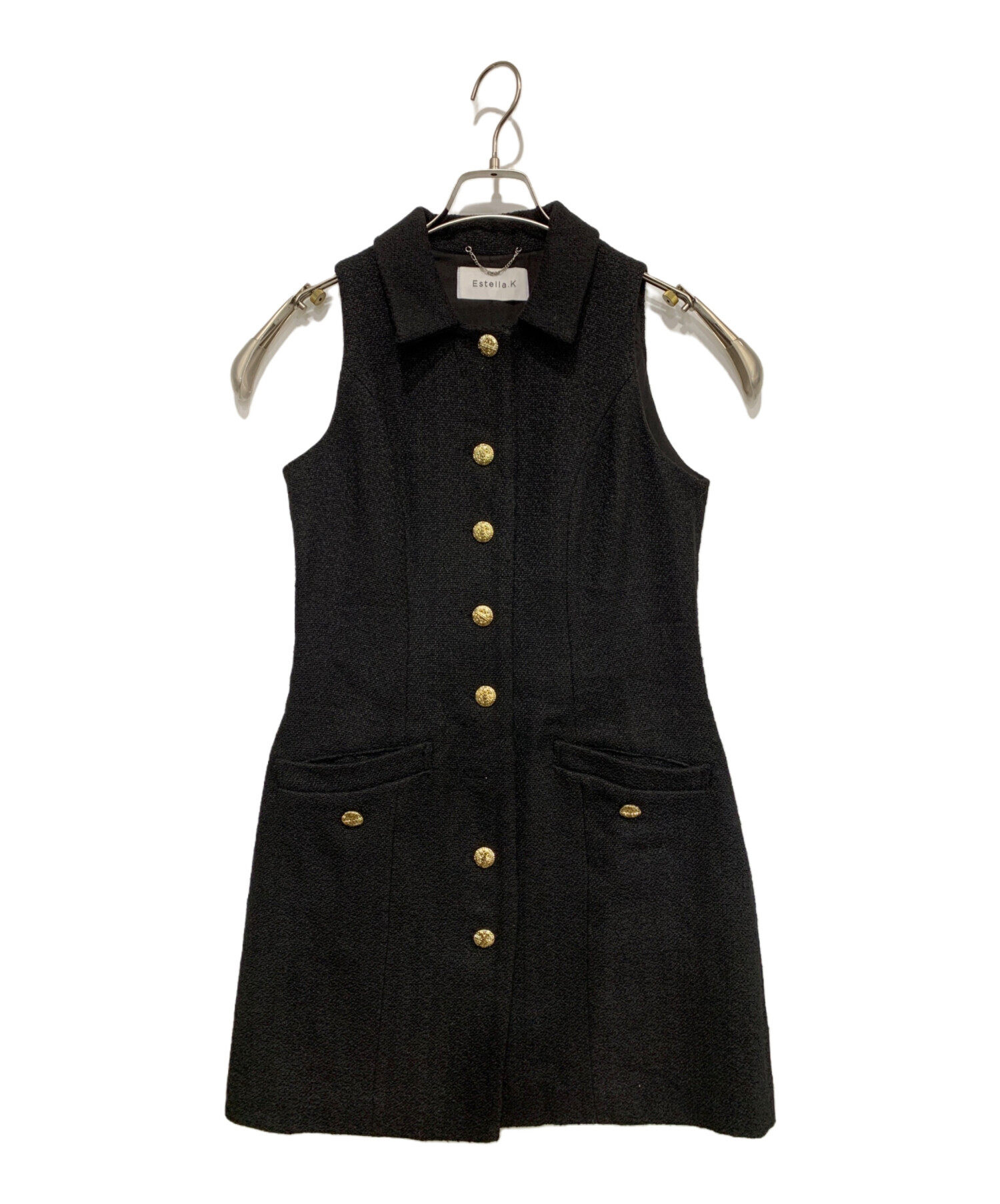 中古・古着通販】Estella.K (エステラケー) ツイードミニマムドレス