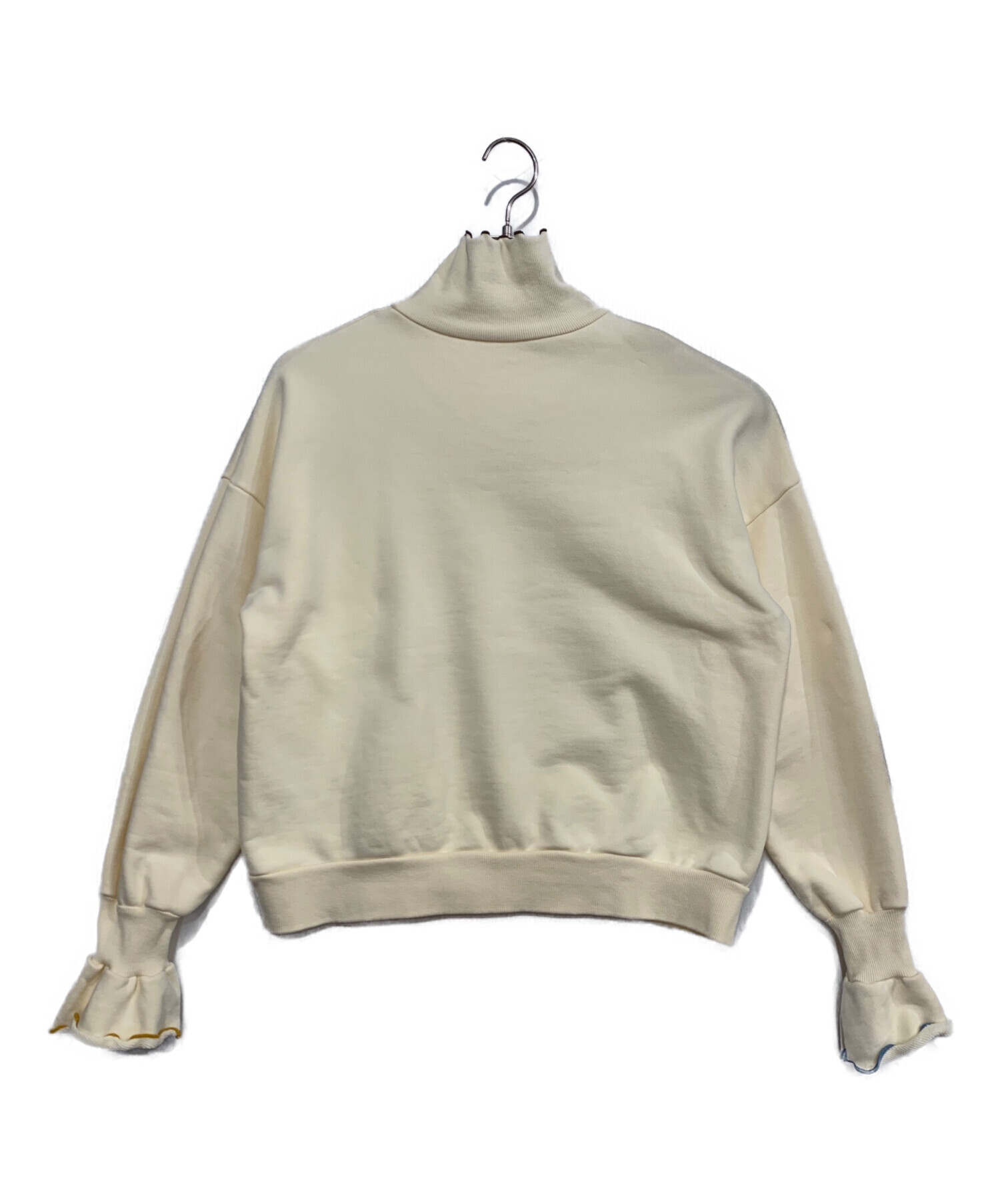 中古・古着通販】POPPY (ポピー) フリルスウェット アイボリー サイズ 