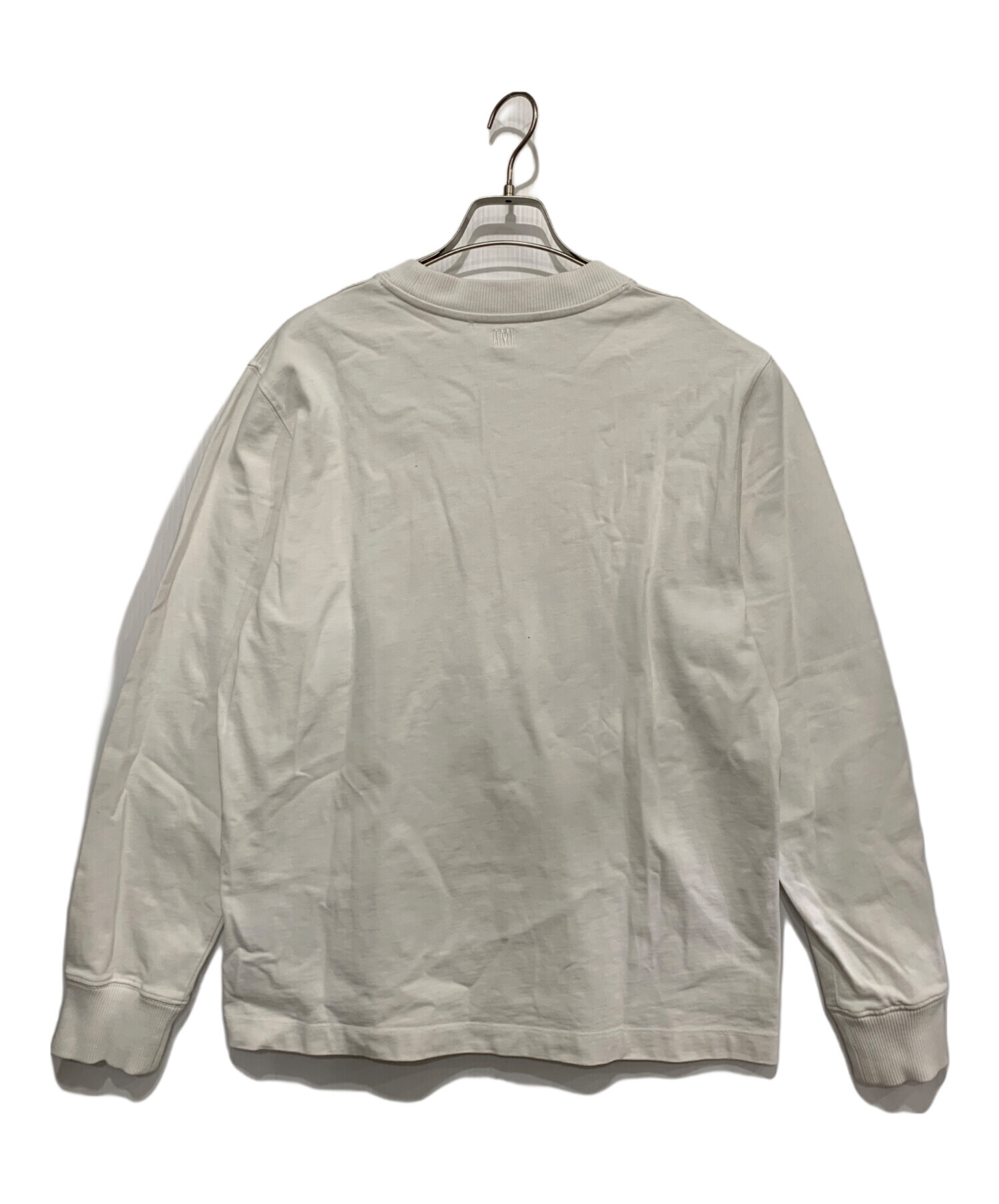 中古・古着通販】ami (アミ) 長袖カットソー ホワイト サイズ 