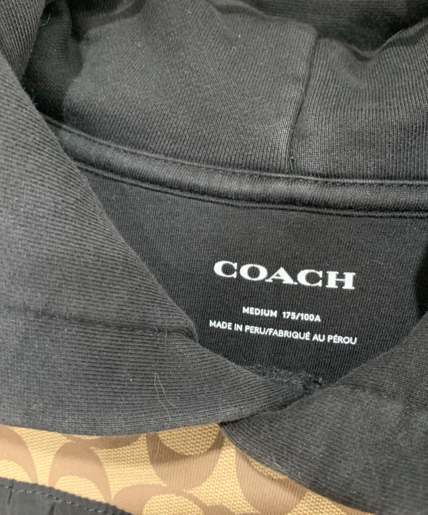 中古・古着通販】COACH (コーチ) プルオーバーパーカー ブラウン 
