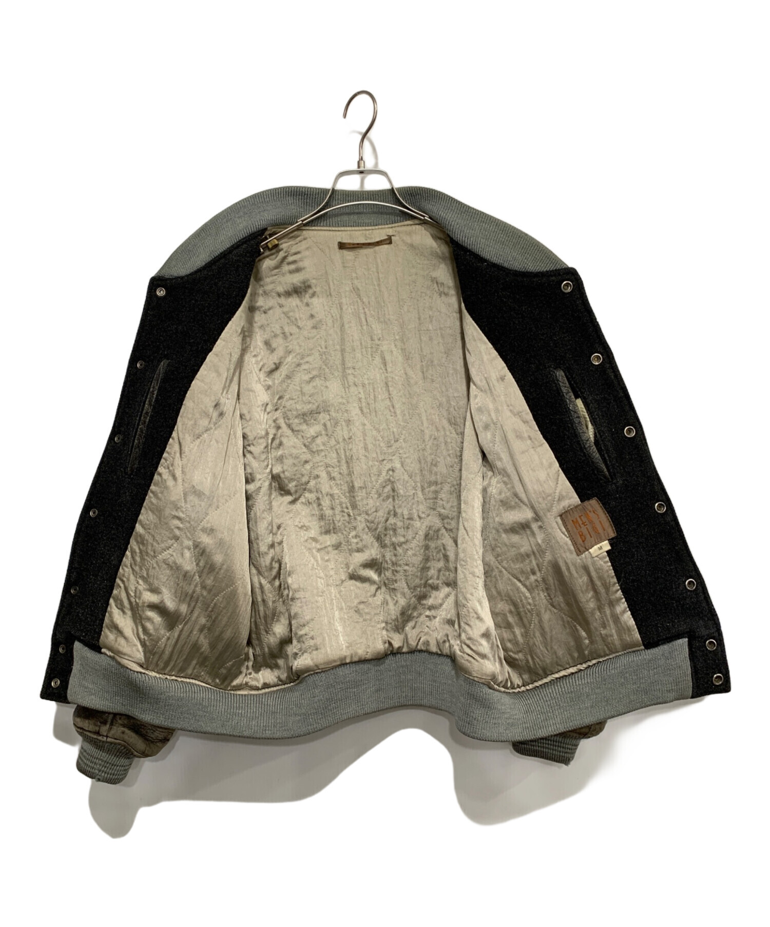 中古・古着通販】MEN'S BIGI (メンズビギ) スタジャン グレー サイズ:M