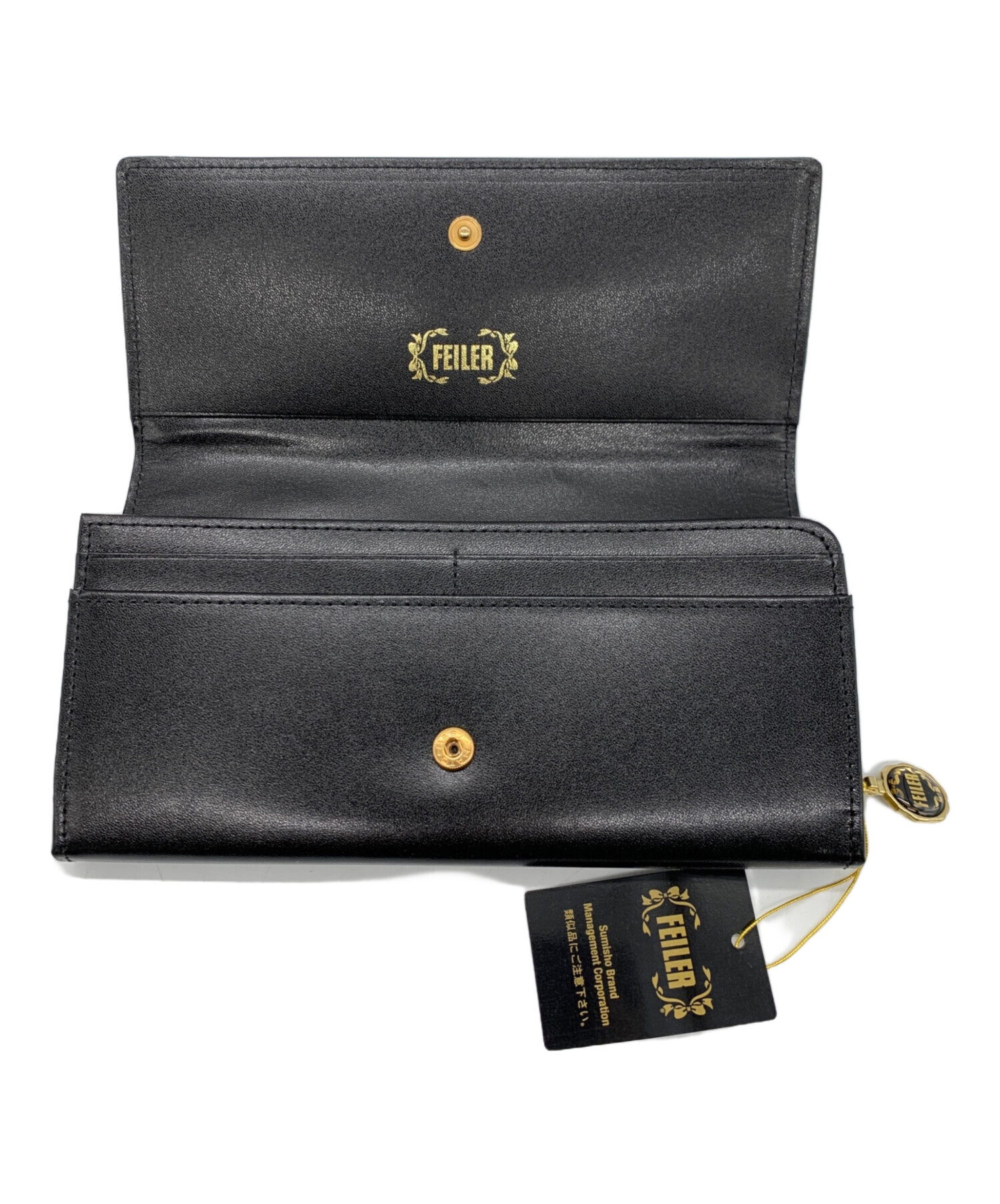 中古・古着通販】FEILER (フェイラー) 長財布 ブラック｜ブランド