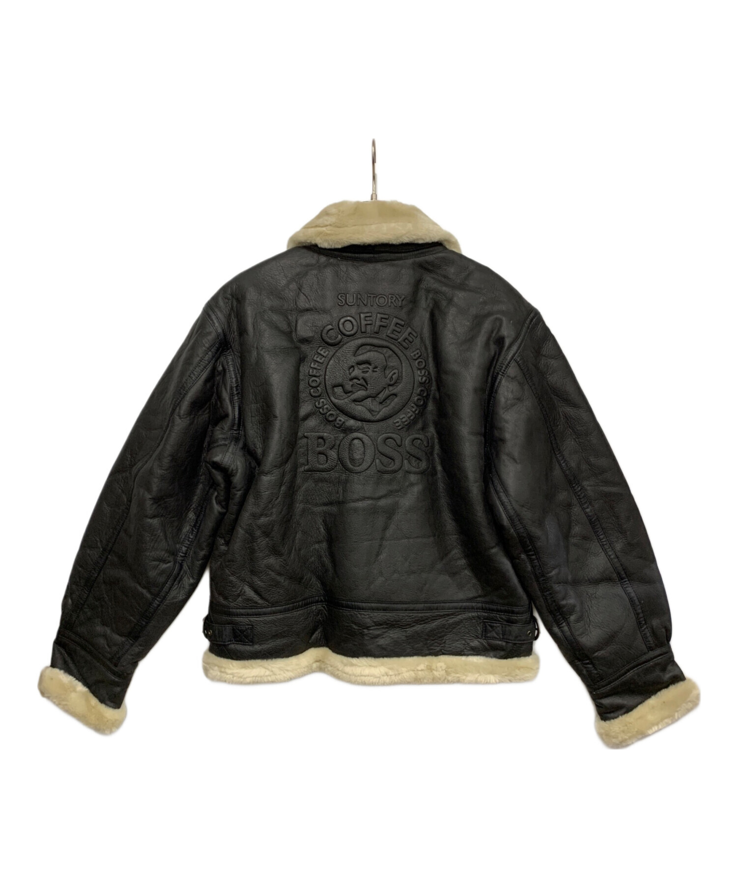 非売品 SUNTORY BOSS B-3 フライトジャケット ボスジャン L 黒 中古・古着通販】SUNTORY BOSS (サントリーボス) フライトジャケット