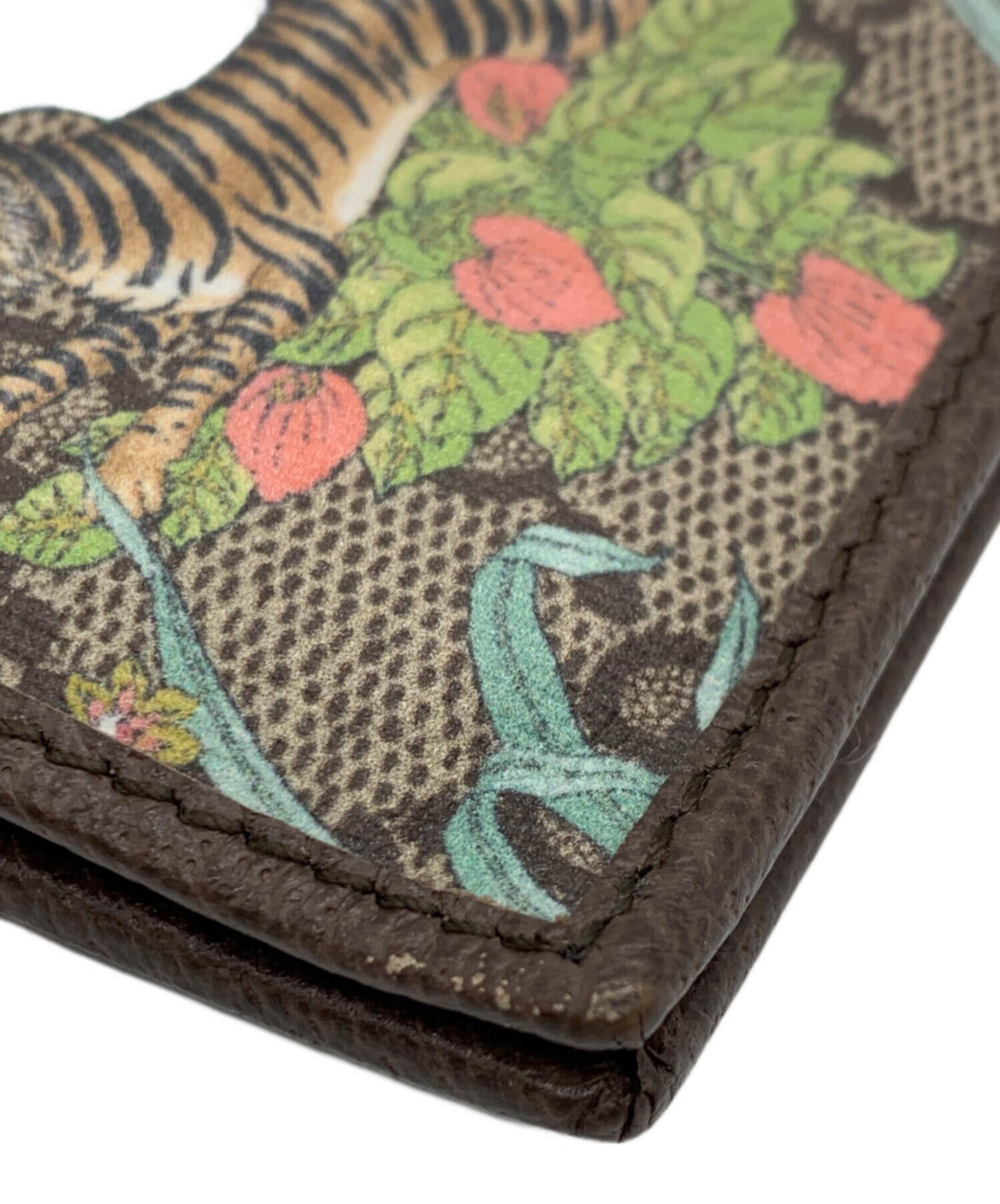 中古・古着通販】GUCCI (グッチ) 2つ折り財布 ブラウン｜ブランド