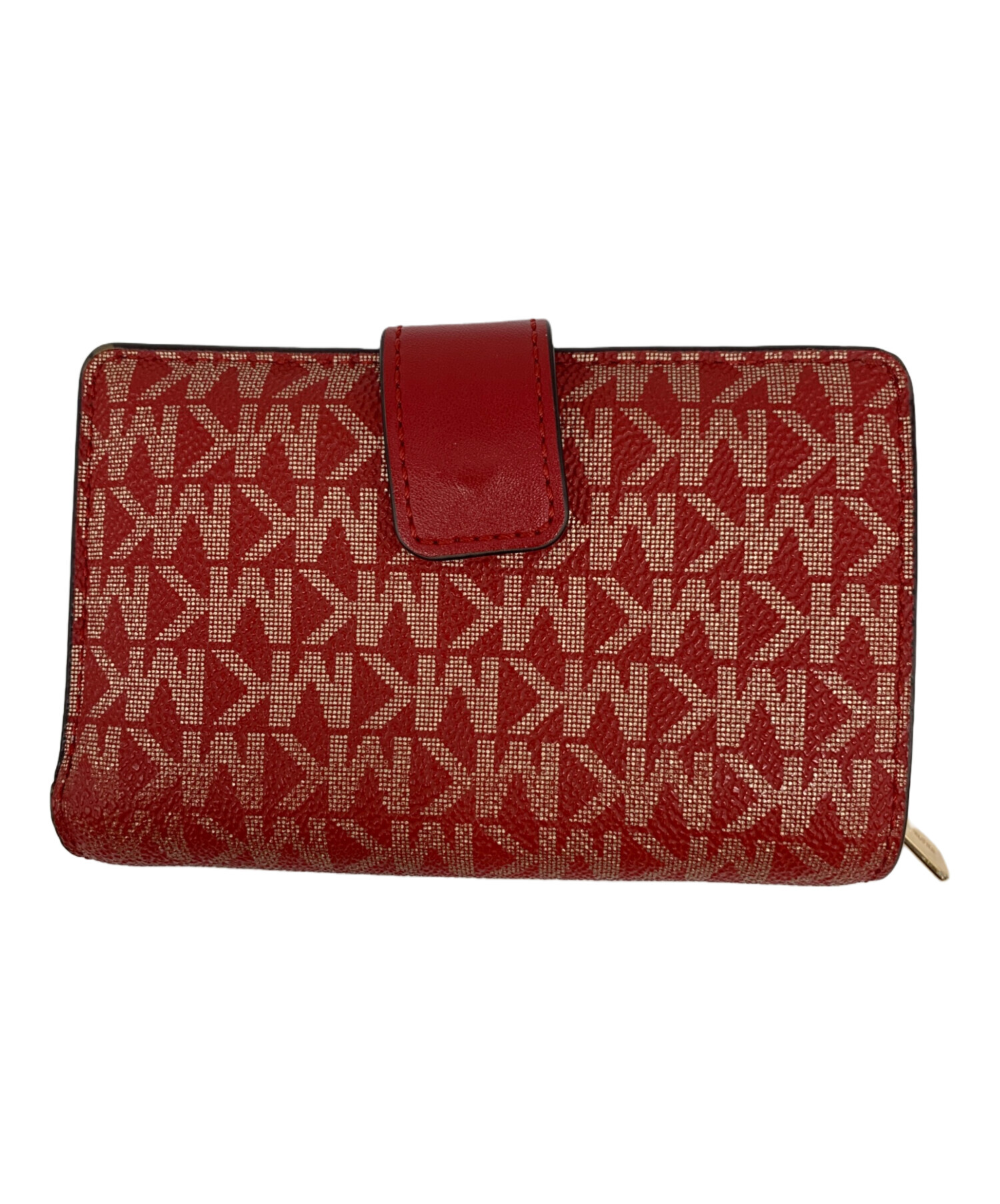 中古・古着通販】MICHAEL KORS (マイケル・コース) 2つ折り財布 レッド 