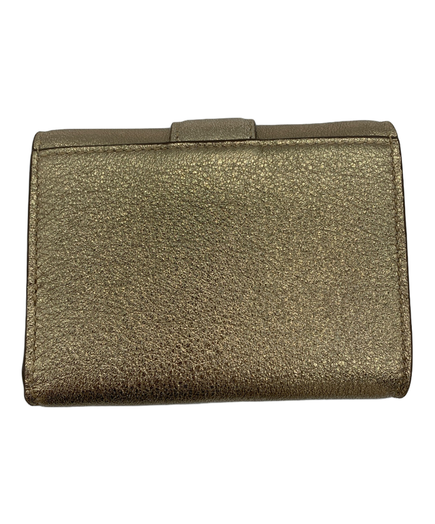 中古・古着通販】JIMMY CHOO (ジミーチュウ) 3つ折り財布 ゴールド