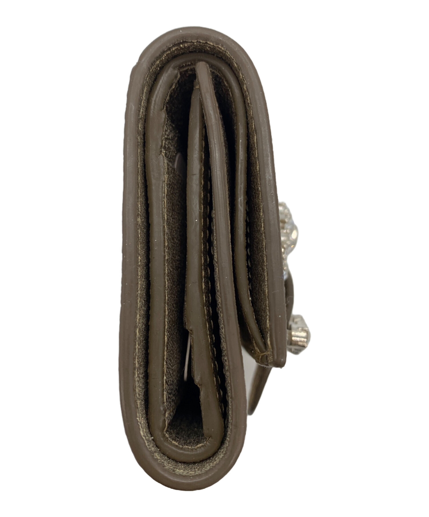 中古・古着通販】JIMMY CHOO (ジミーチュウ) 3つ折り財布 ゴールド