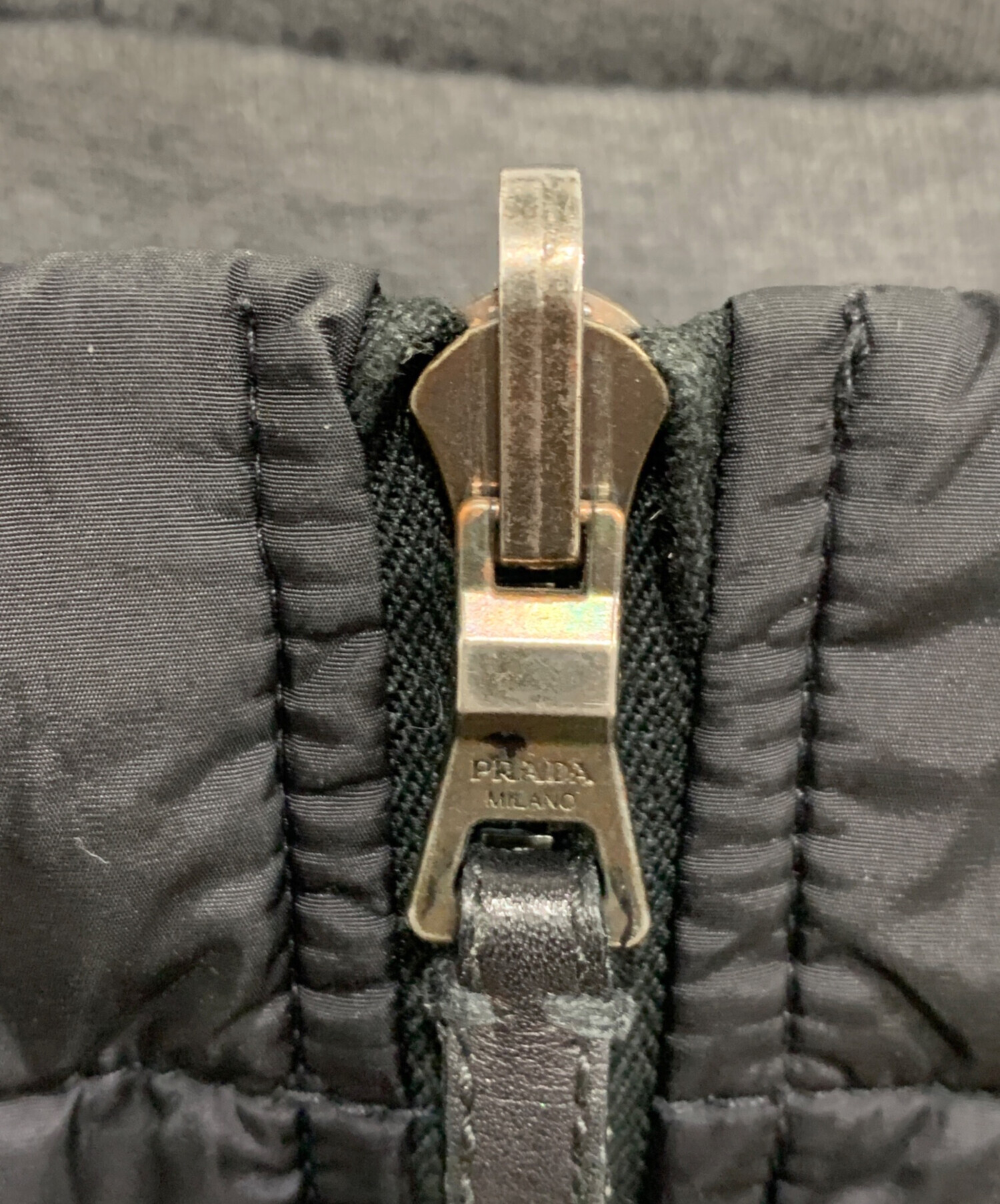 中古・古着通販】PRADA (プラダ) キルティングジャケット ブラック