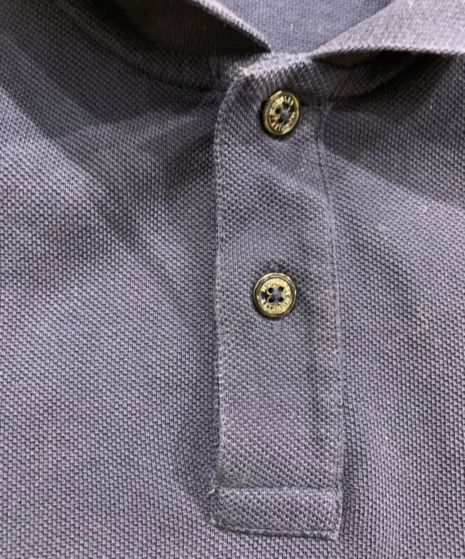 中古・古着通販】MONCLER (モンクレール) 半袖ポロシャツ ネイビー