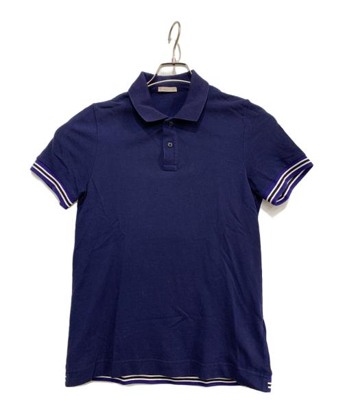中古・古着通販】MONCLER (モンクレール) 半袖ポロシャツ ネイビー