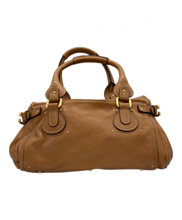 Chloé ハンドバッグ ベージュ/ブラウン 中古・古着通販】Chloe (クロエ) ハンドバッグ ベージュ｜ブランド