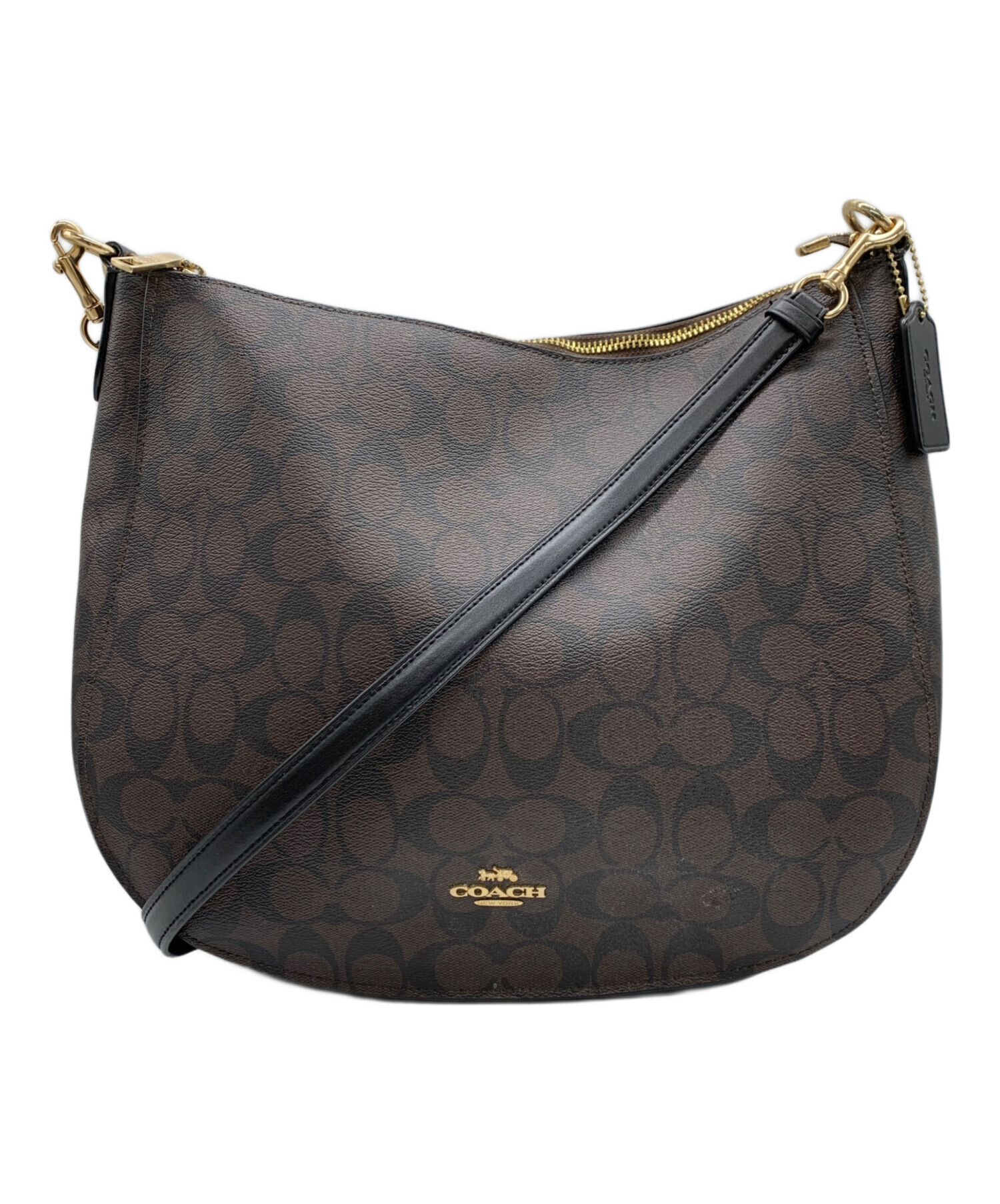 中古・古着通販】COACH (コーチ) ショルダーバッグ ブラウン｜ブランド