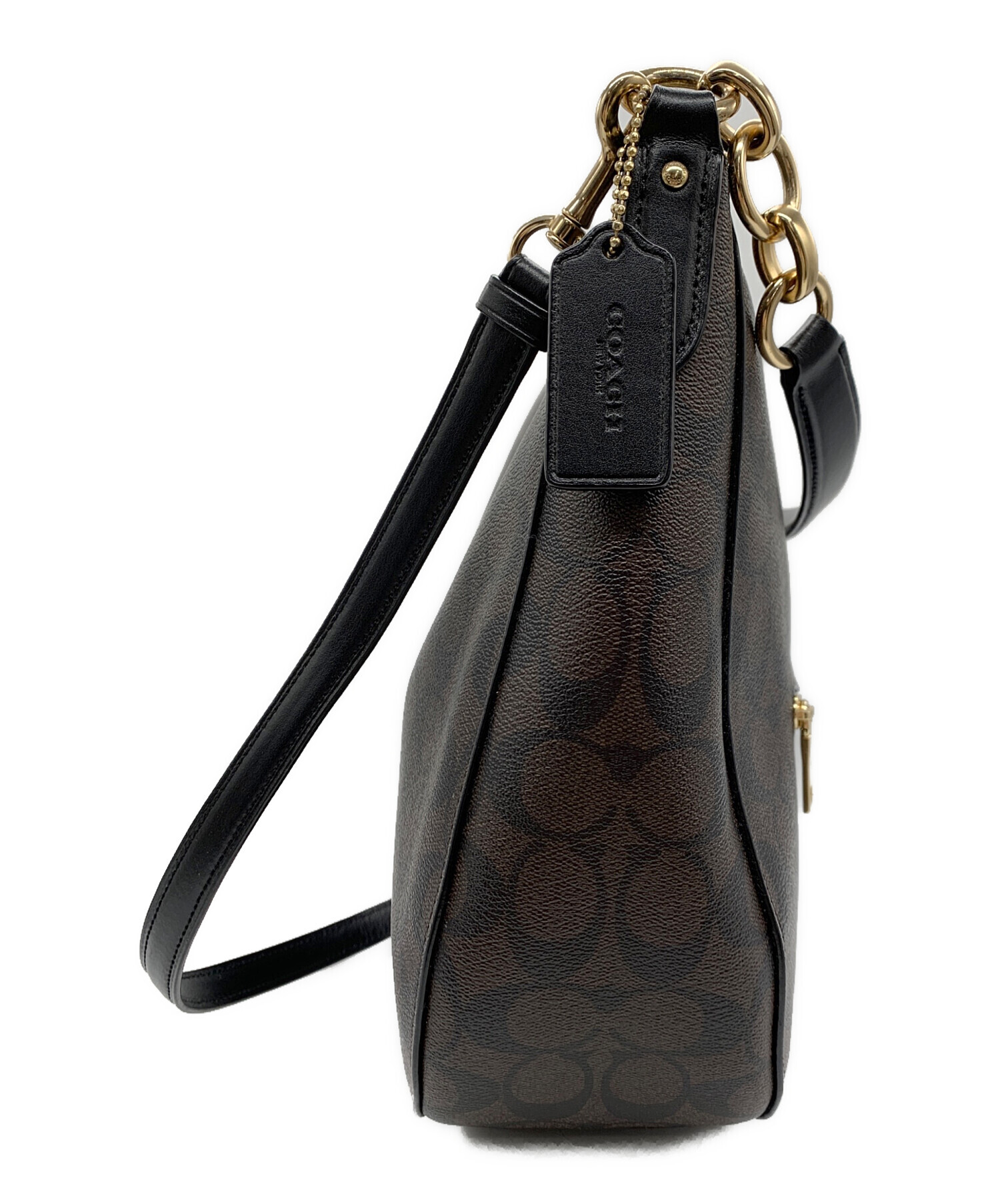 中古・古着通販】COACH (コーチ) ショルダーバッグ ブラウン｜ブランド