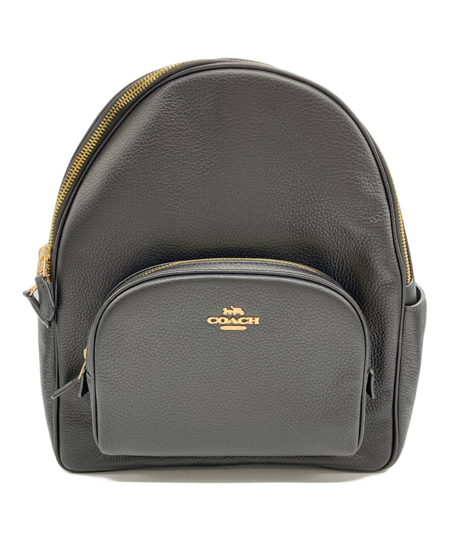 COACH コーチレザーリュック オールレザー ブラック 黒　F72082 COACH コーチ レザーリュック COACH コーチレザーリュック オール