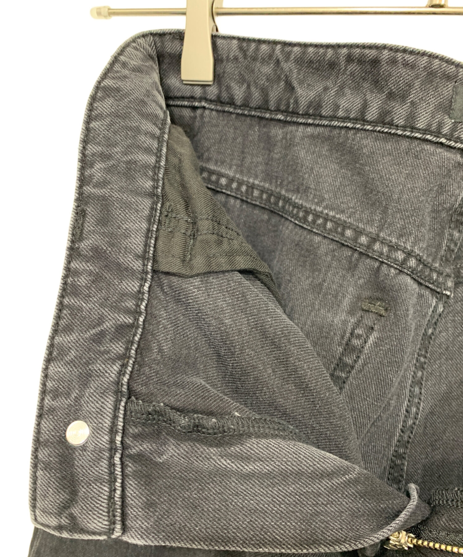 中古・古着通販】theory (セオリー) デニムパンツ ブラック サイズ