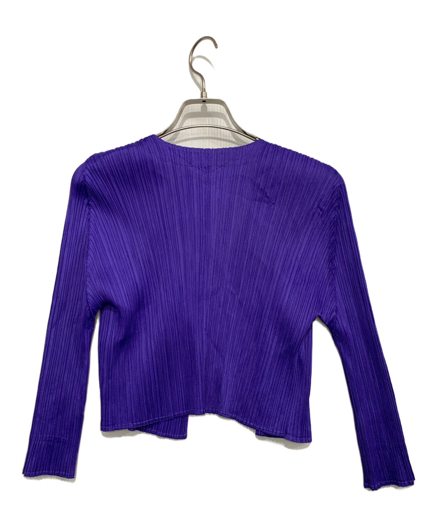 PLEATS PLEASE 薄紫 プリーツカーディガン サイズ3 中古・古着通販】PLEATS PLEASE (プリーツプリーズ) カーディガン