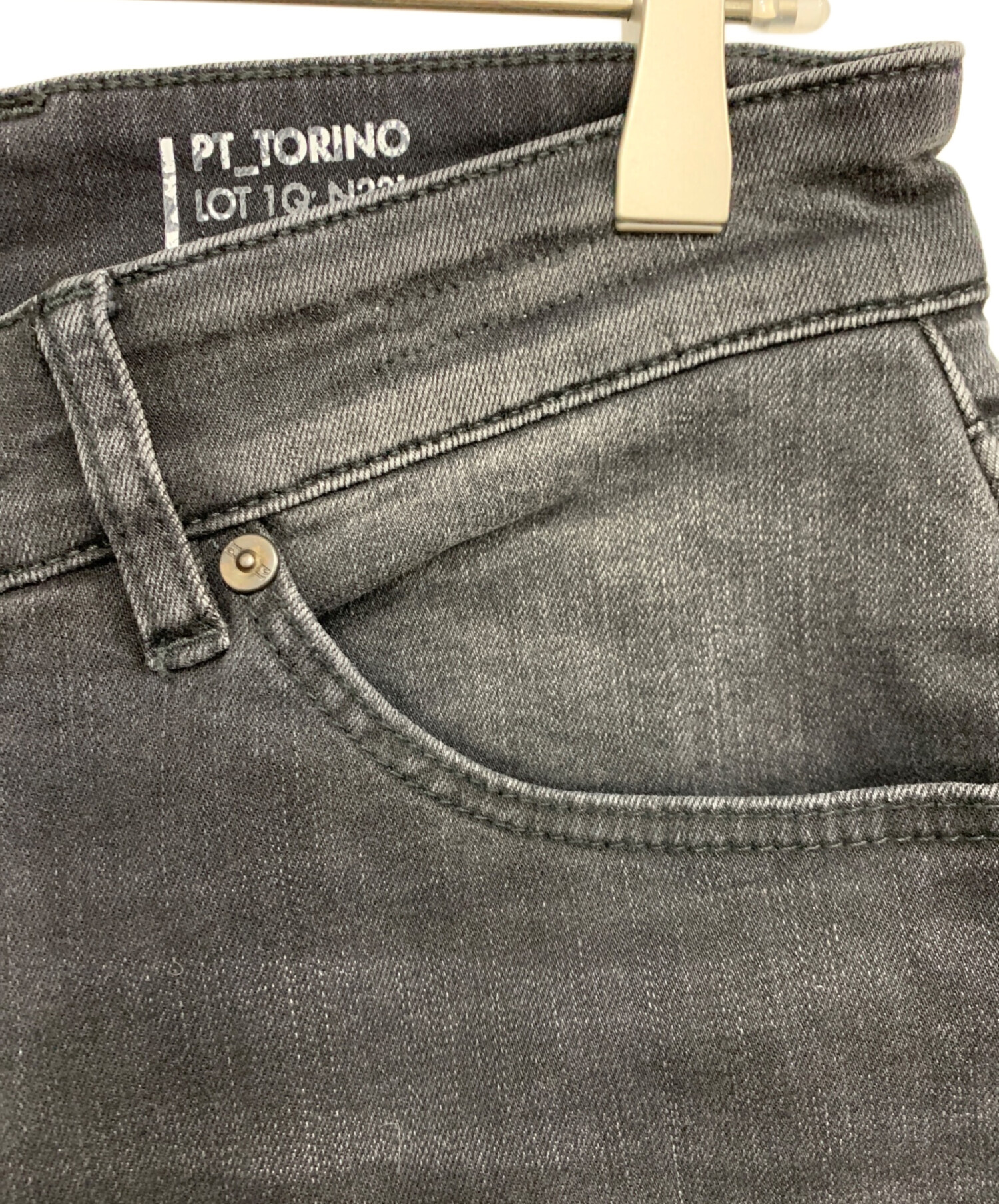 中古・古着通販】PT TORINO (ピーティートリノ) デニムパンツ ブラック
