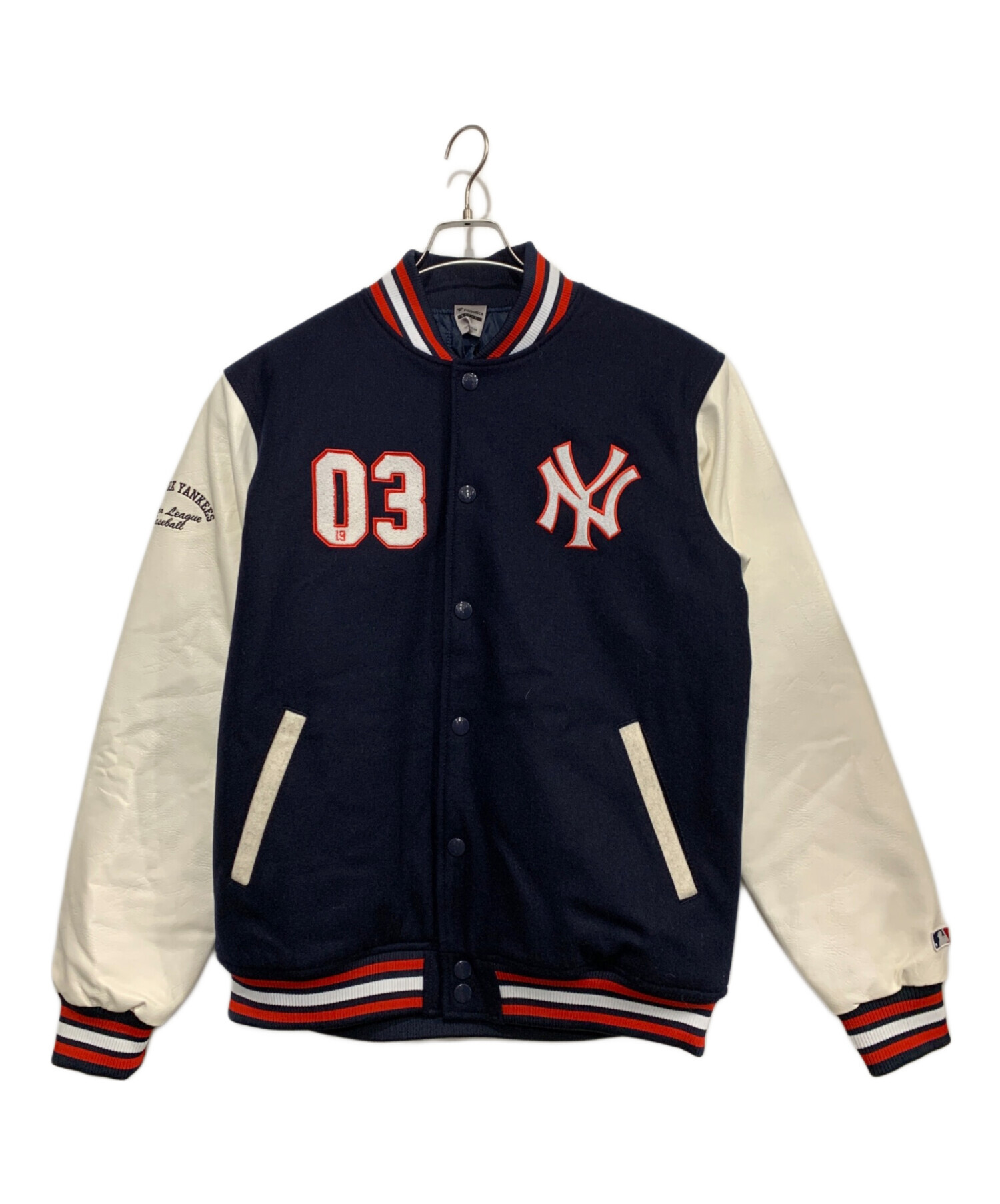 ニューヨーク ヤンキース スタジャン ネイビー L ファナティクス 