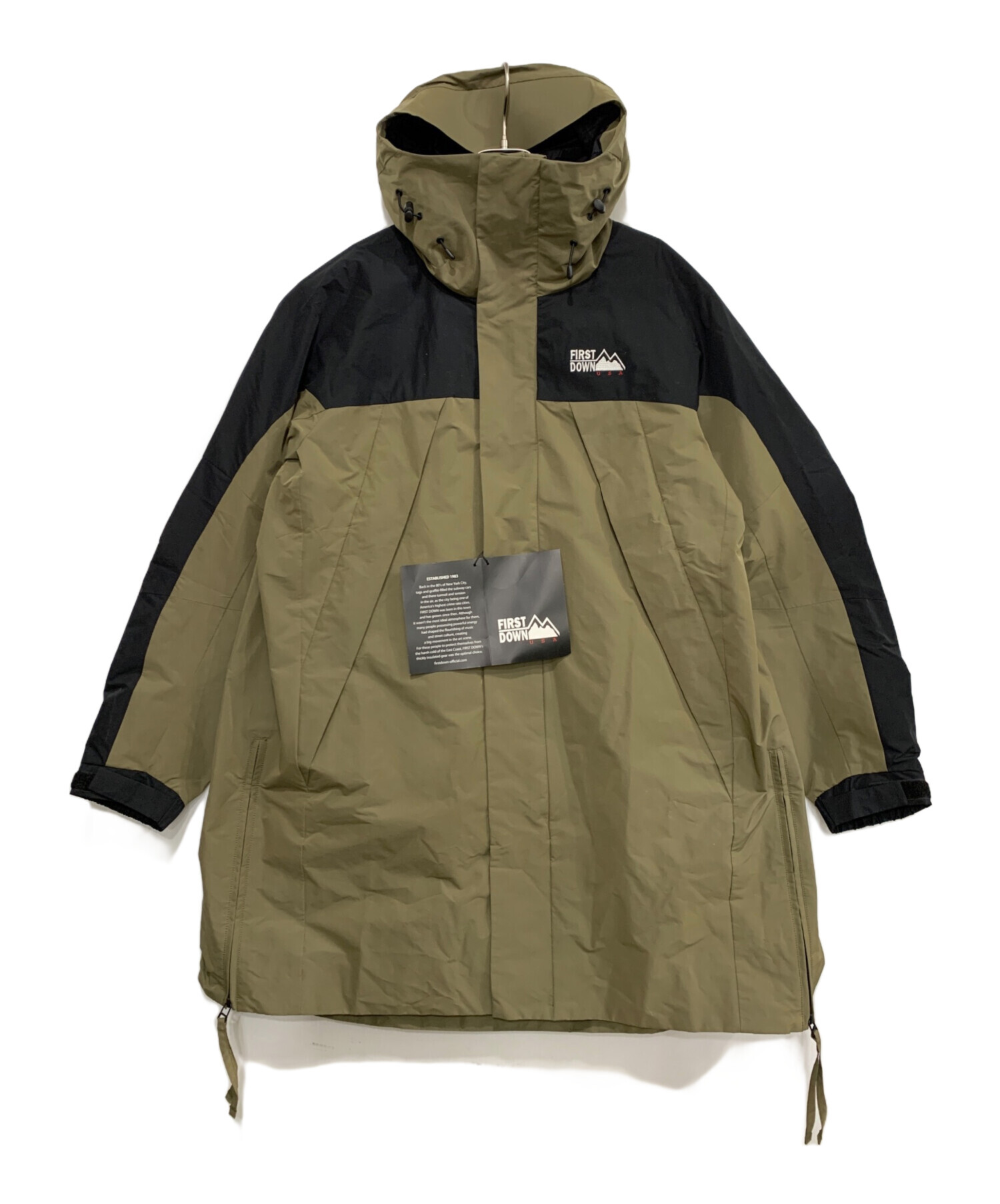 中古・古着通販】FIRST DOWN (ファーストダウン) フードコート カーキ 