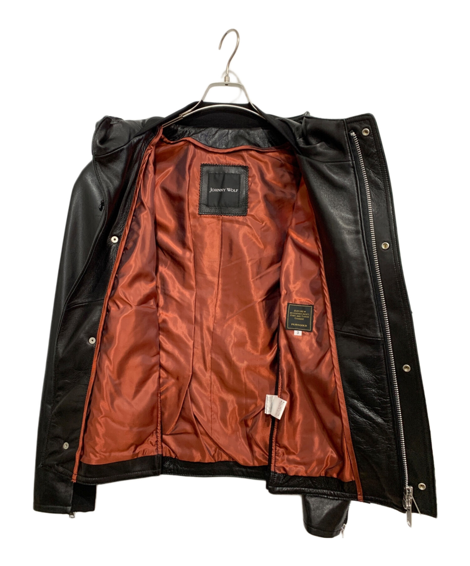 中古・古着通販】JOHNNY WOLF (ジョニーウルフ) ライダースジャケット