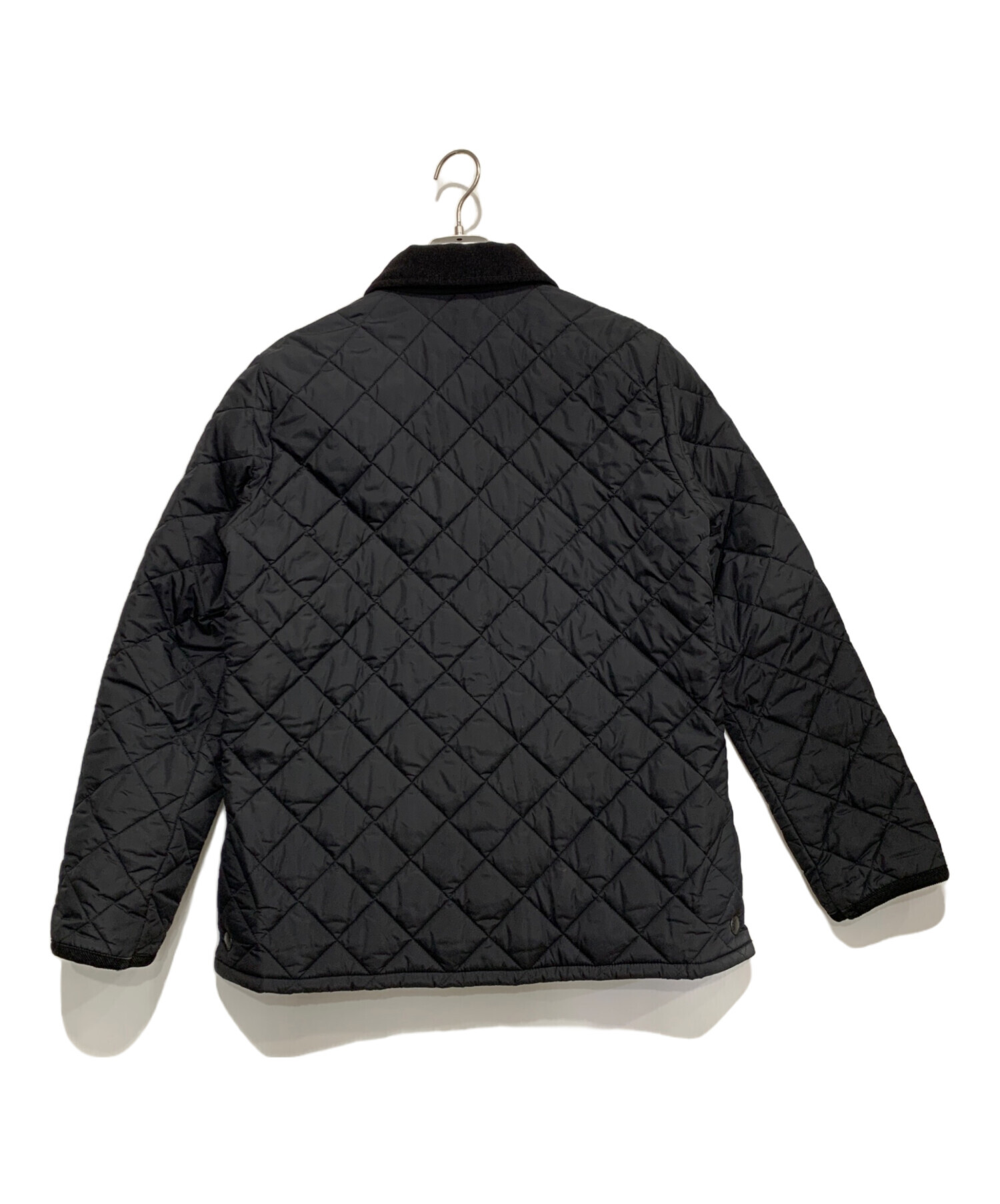 【中古】バブアー Barbour キルティングジャケット 中綿 ナイロン アウター 40 黒 ブラック 1802189 /AN58 メンズ 中古・古着通販】Barbour (バブアー) 中綿キルティングジャケット