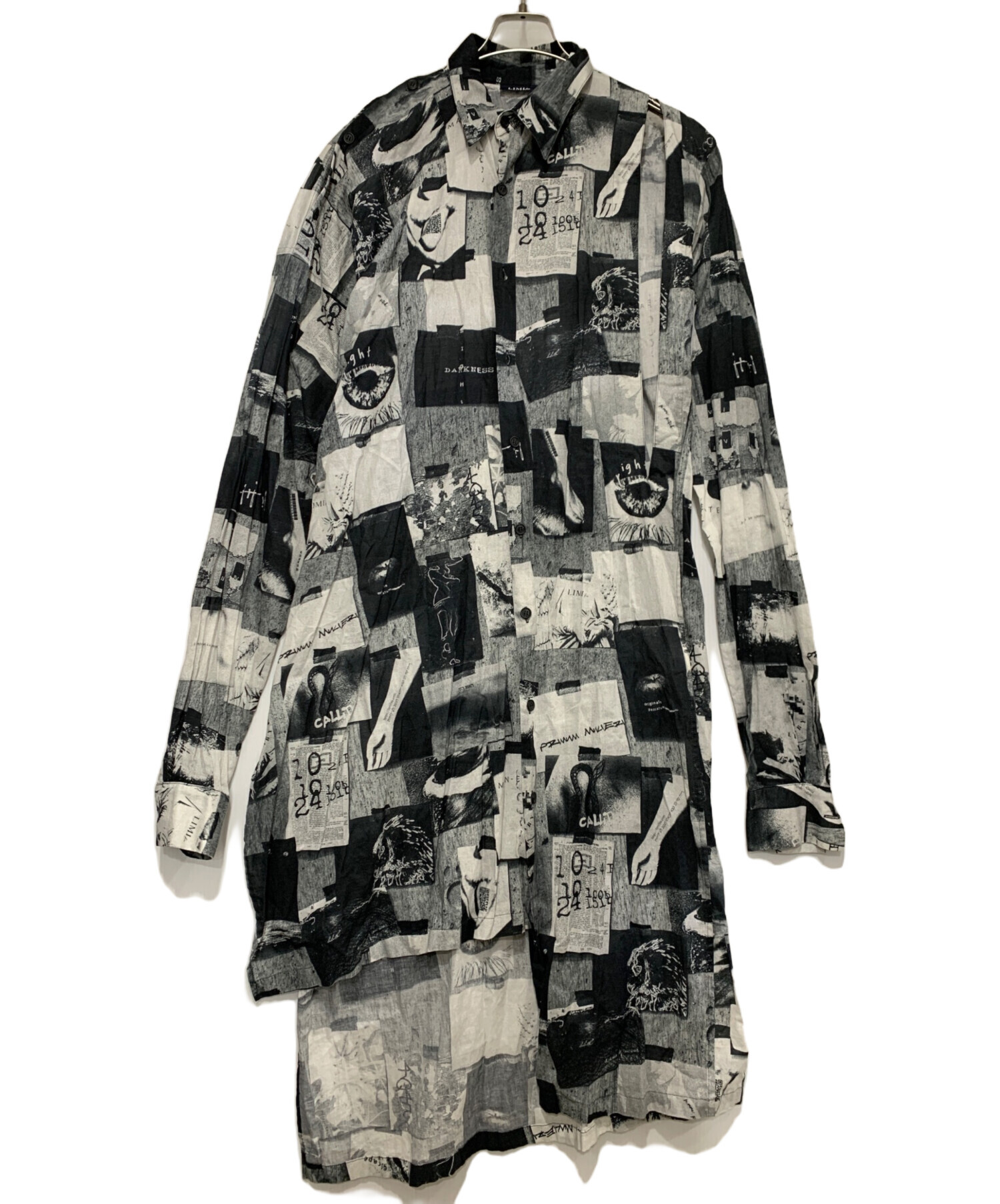 LIMI feu リミフゥ 柄 ワンピース 中古・古着通販】LIMI feu (リミフゥ) 長袖ワンピース ホワイト