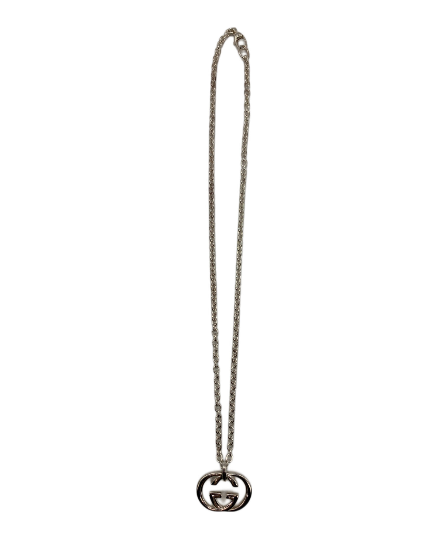 【正規品】未使用に近い‼️GUCCI ネックレス 中古・古着通販】GUCCI (グッチ) GGロゴネックレス シルバー サイズ