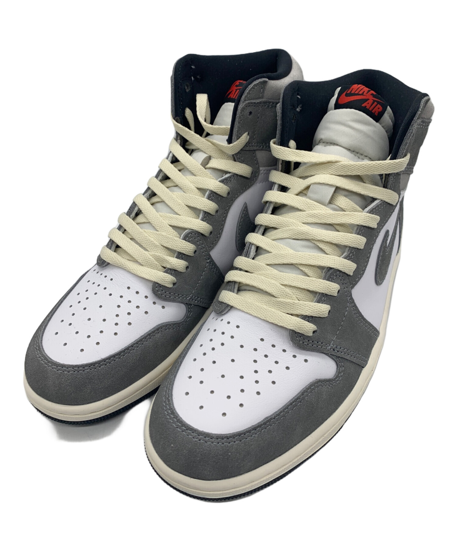 中古・古着通販】NIKE (ナイキ) ハイカットスニーカー グレー×ホワイト 