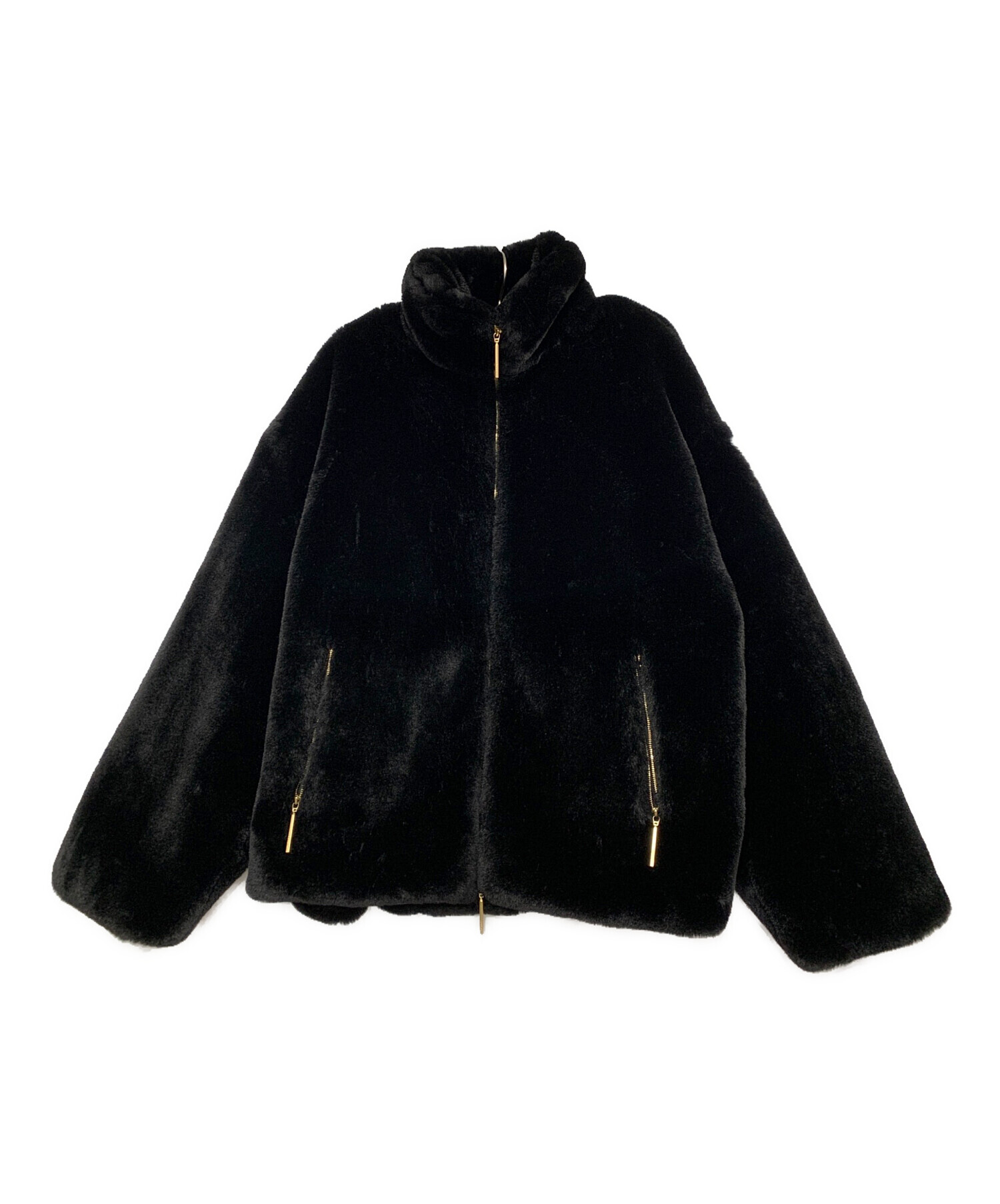 中古・古着通販】TATRAS (タトラス) ファーブルゾン ブラック サイズ