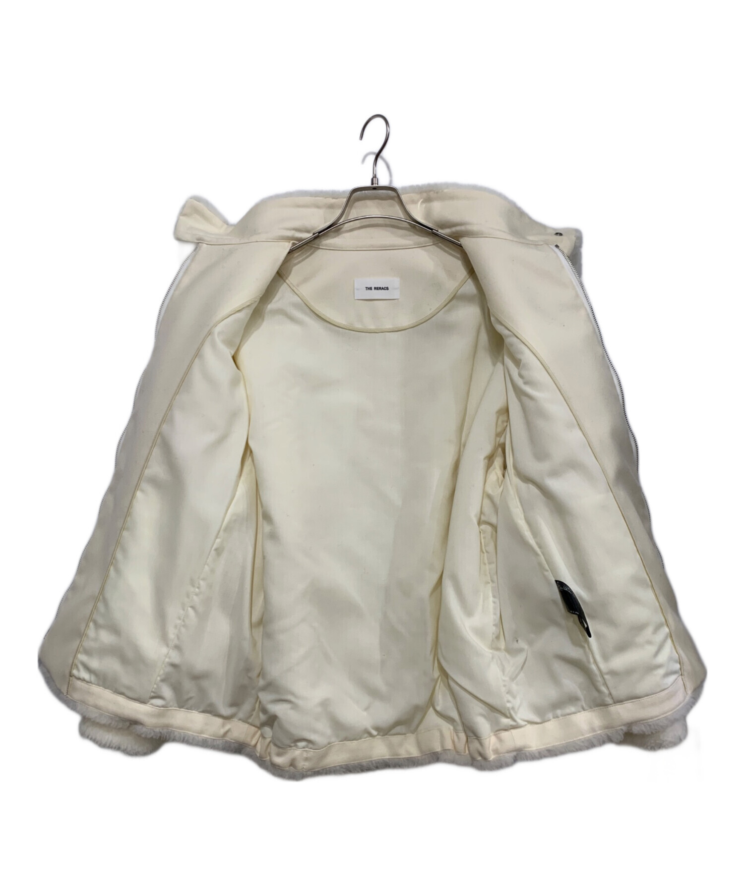 ザ・リラクス　ウール　ボアライナー　ホワイト 中古・古着通販】THE RERACS (ザ リラクス) ボアジャケット ホワイト
