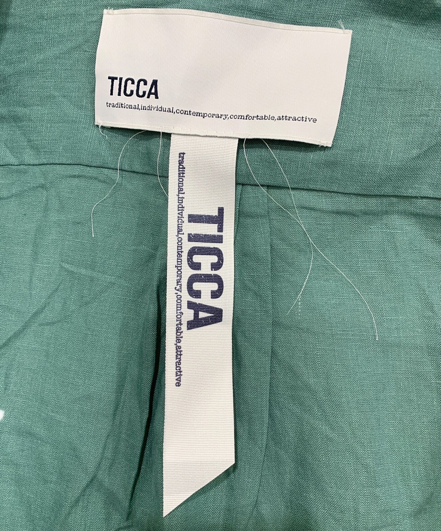 中古・古着通販】TICCA (ティッカ) 別注リネン半袖エンブロイダイリー