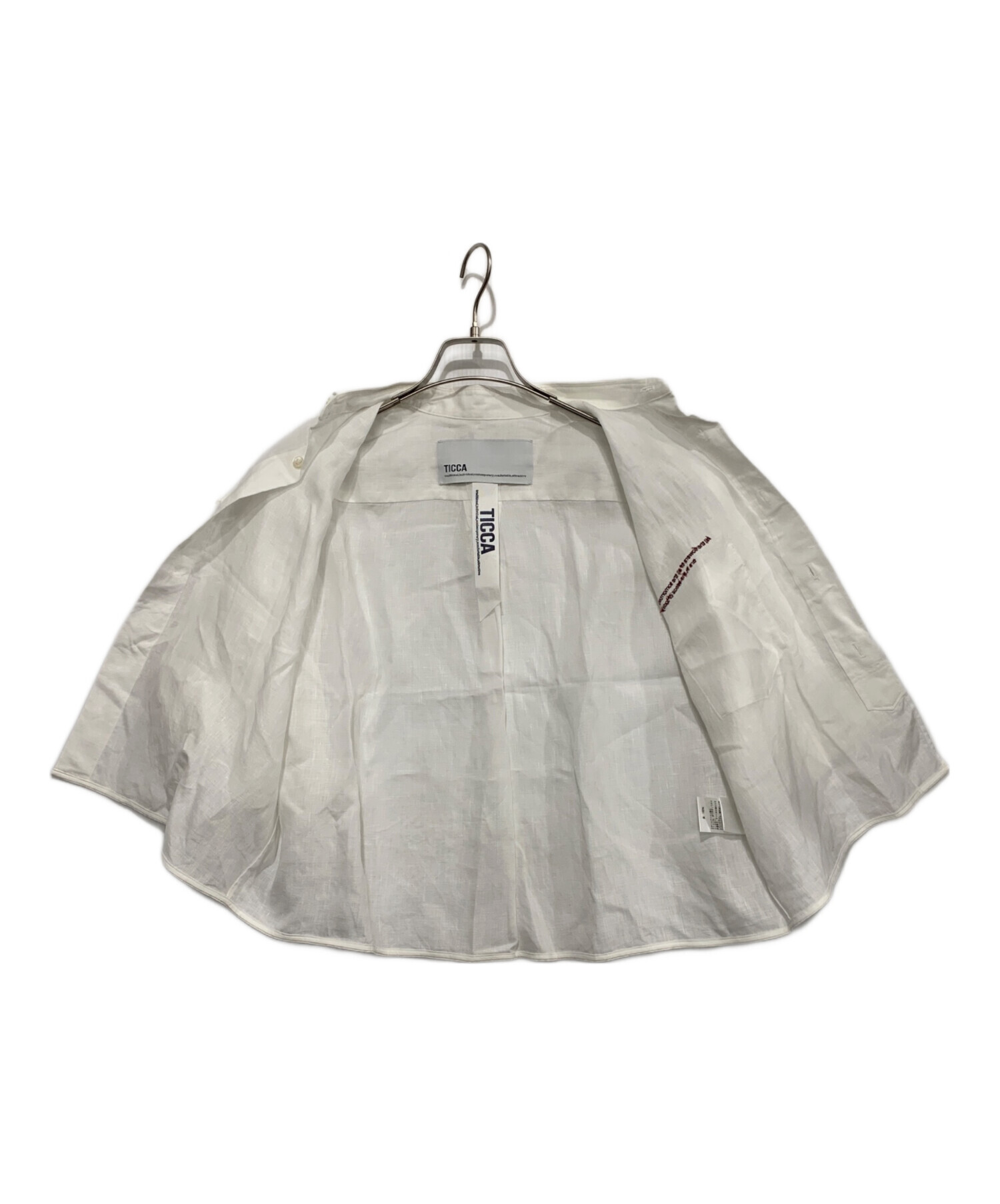 中古・古着通販】TICCA (ティッカ) 別注リネン半袖エンブロイダイリー