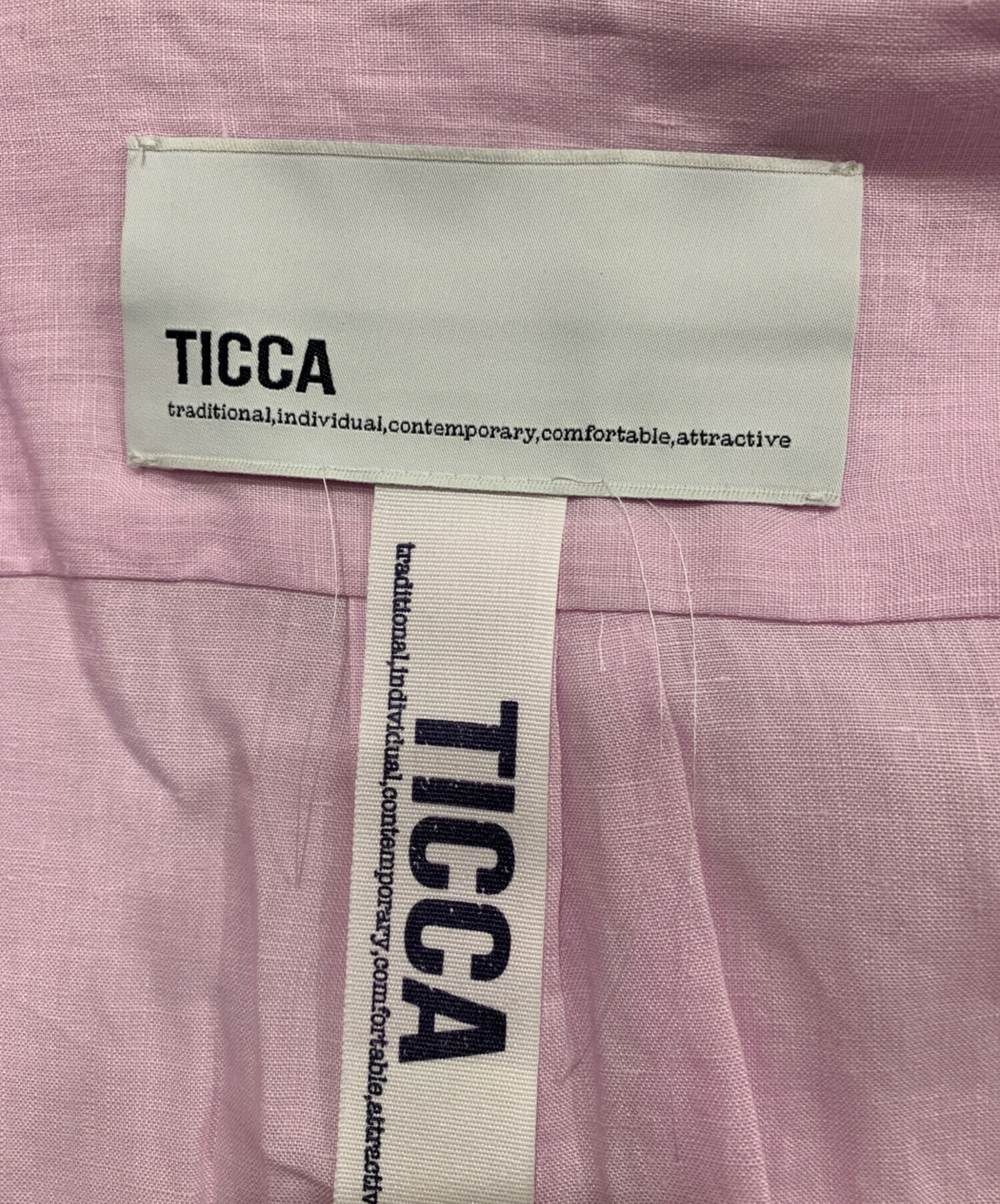 中古・古着通販】TICCA (ティッカ) 別注リネン半袖エンブロイダイリー