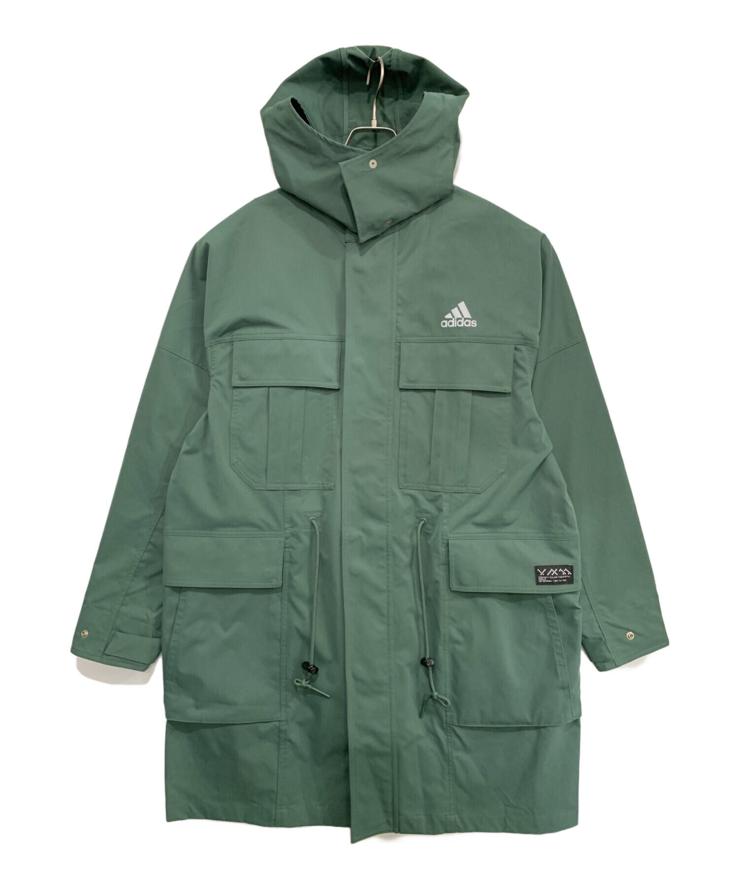 adidas アディダス モッズコート ダウンパーカー S カジュアル 古着 中古・古着通販】adidas (アディダス) コート グリーン サイズ:M
